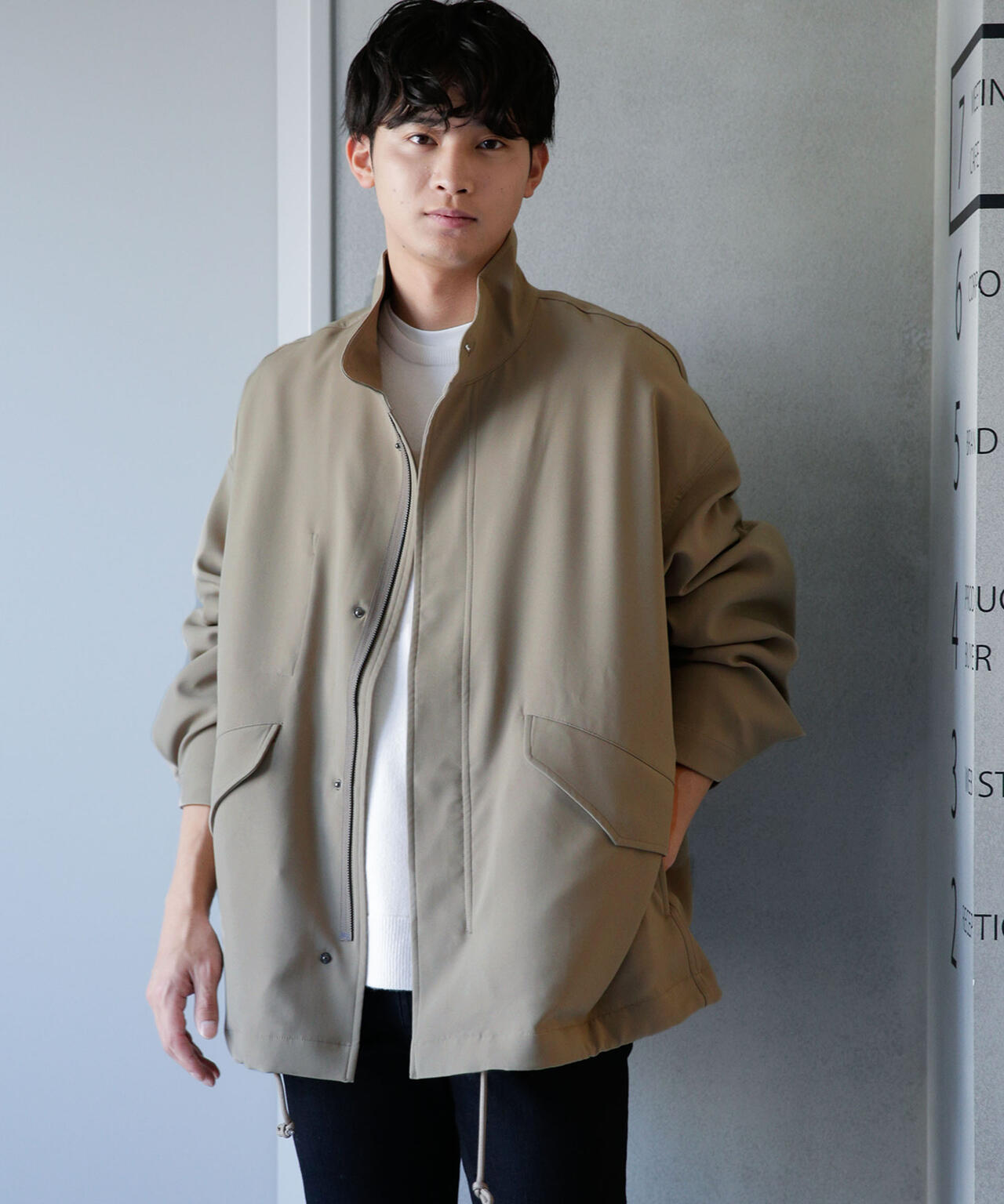 WEB限定/ダブルクロスワイドモッズブルゾン 6743212205