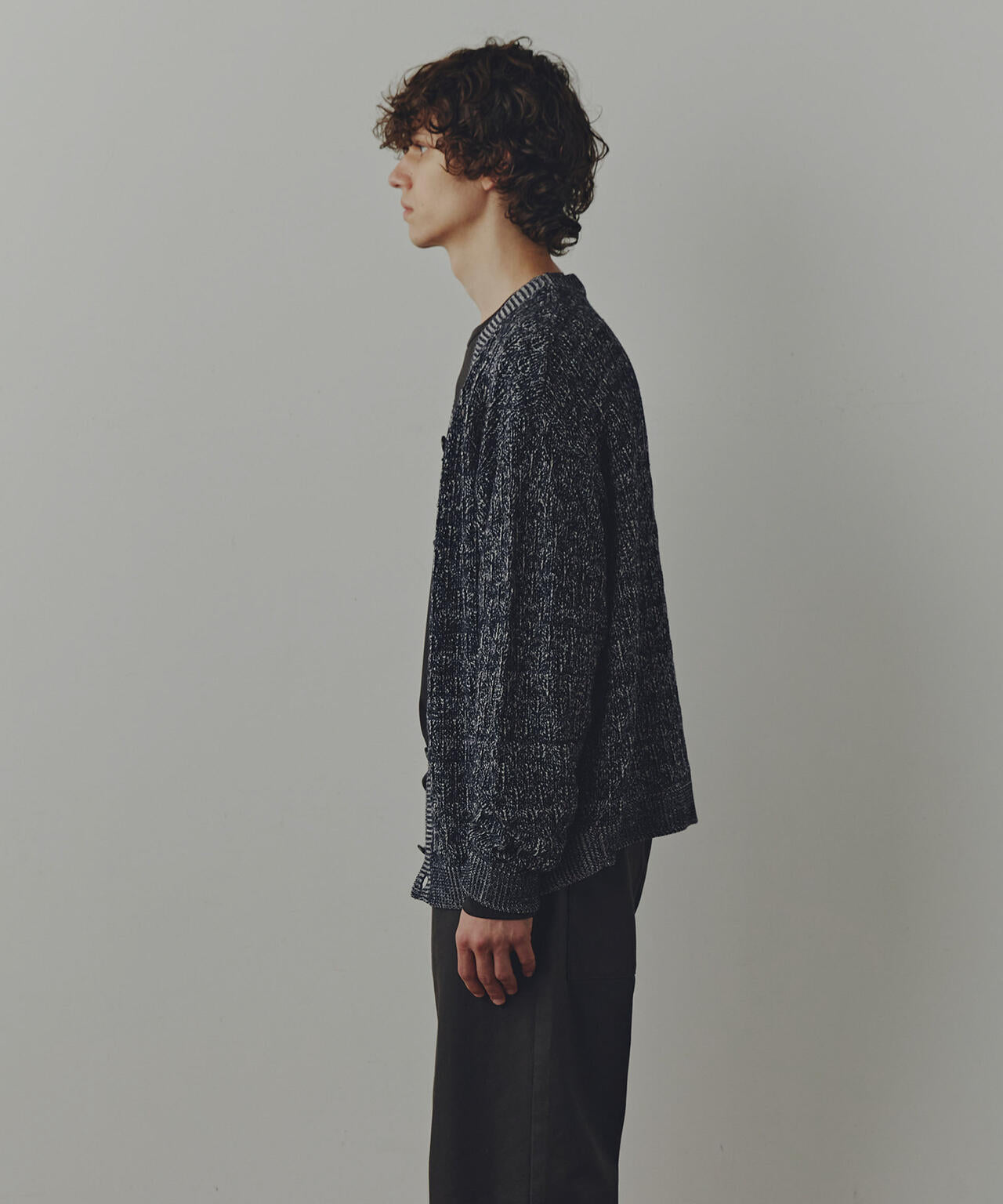 WEB限定/「Commonuse」ジャガードVネックカーディガン 6743222209