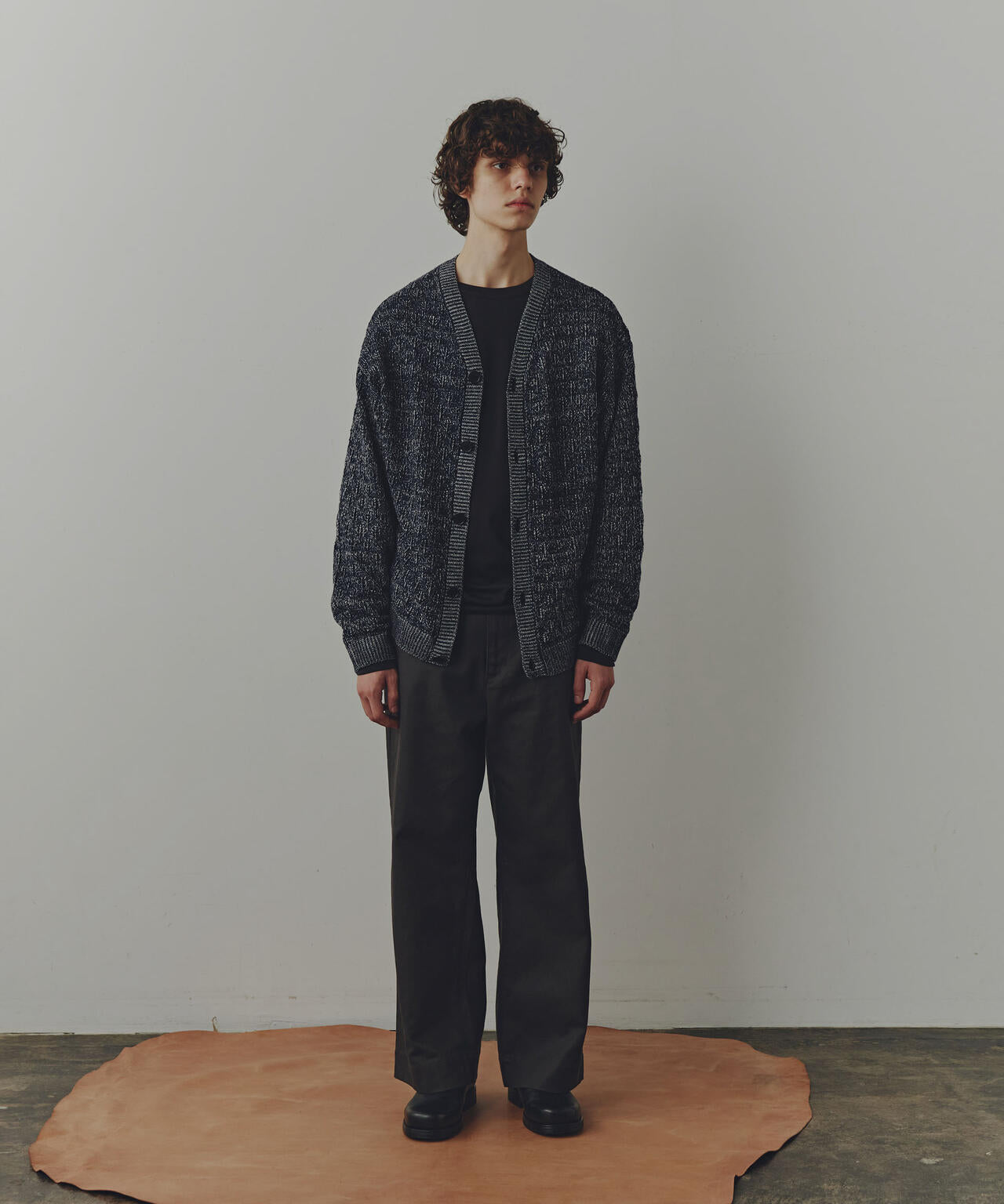 WEB限定/「Commonuse」ジャガードVネックカーディガン 6743222209