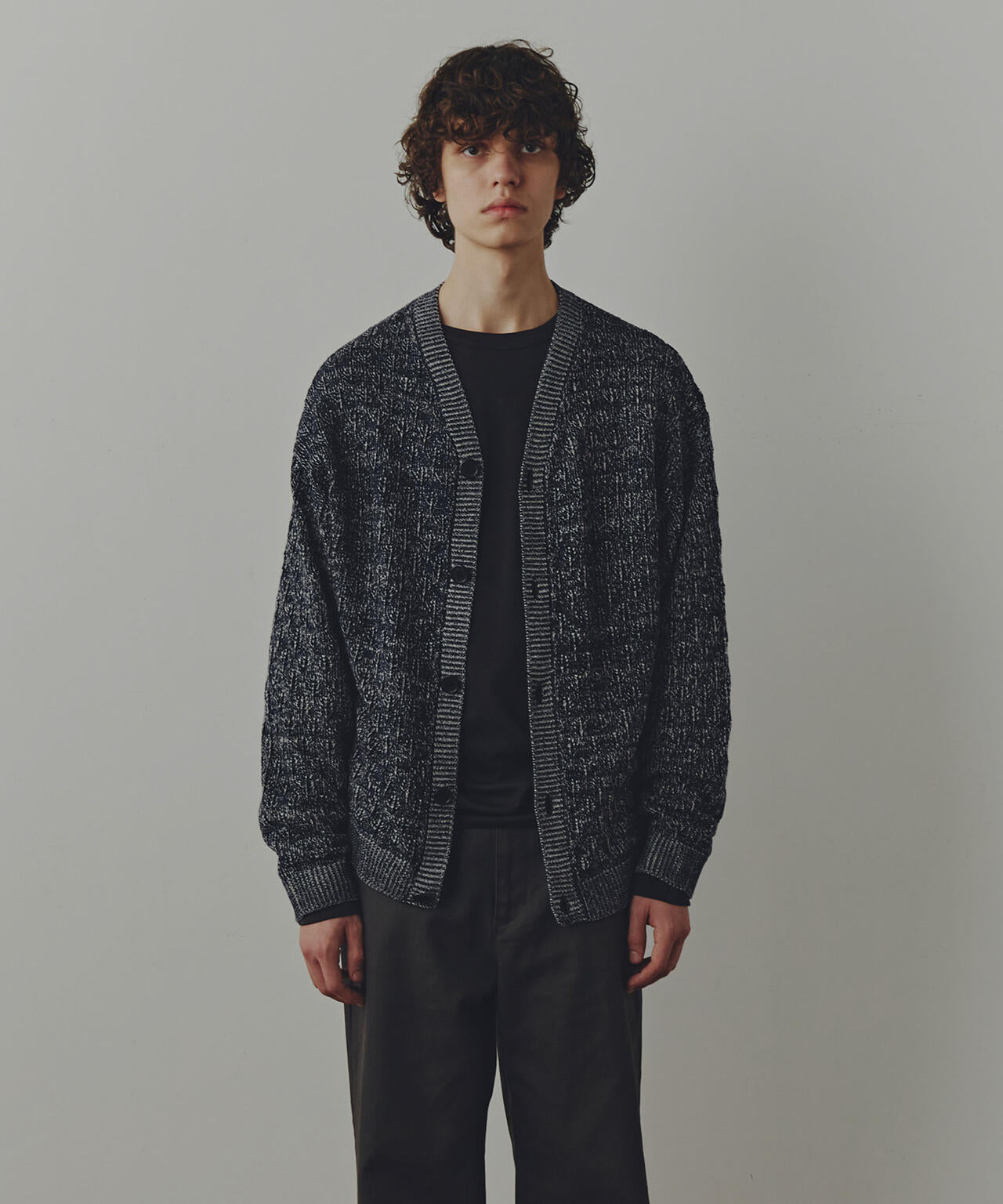 WEB限定/「Commonuse」ジャガードVネックカーディガン 6743222209