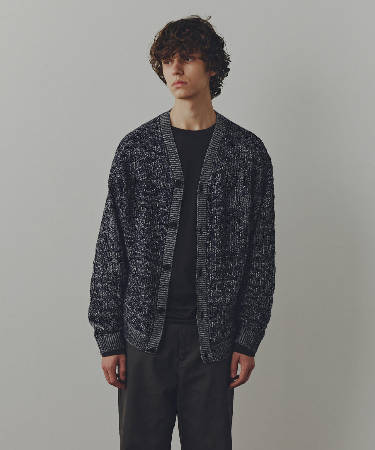 WEB限定/「Commonuse」ジャガードVネックカーディガン 6743222209