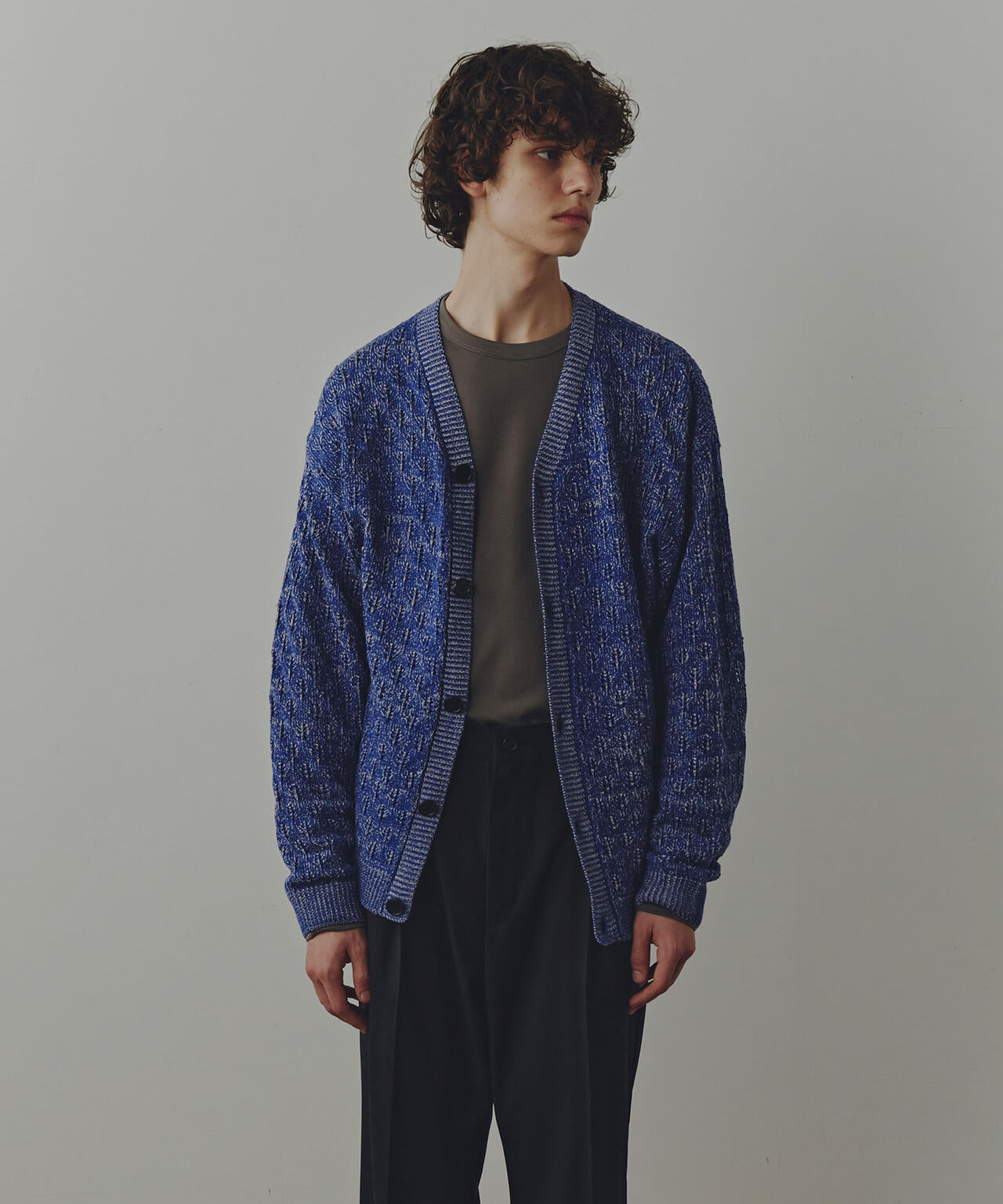 WEB限定/「Commonuse」ジャガードVネックカーディガン 6743222209