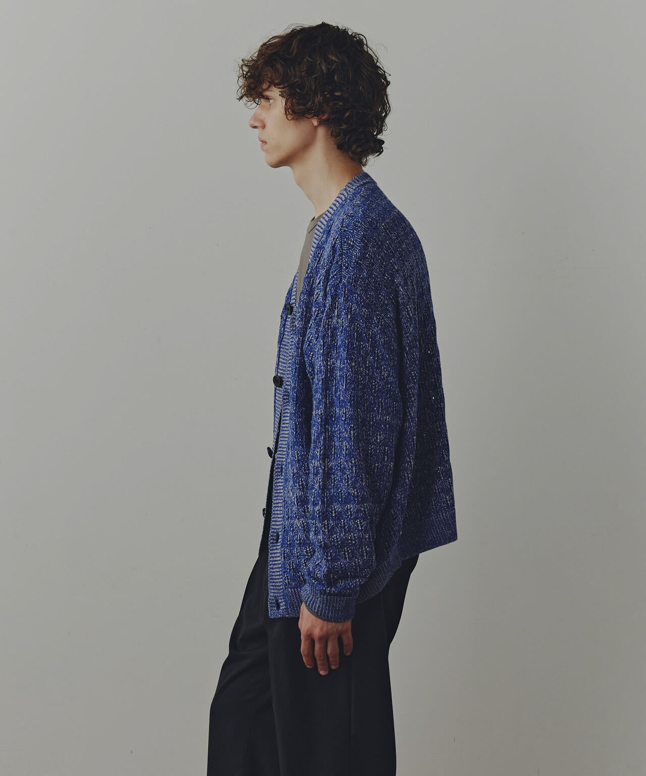 WEB限定/「Commonuse」ジャガードVネックカーディガン 6743222209