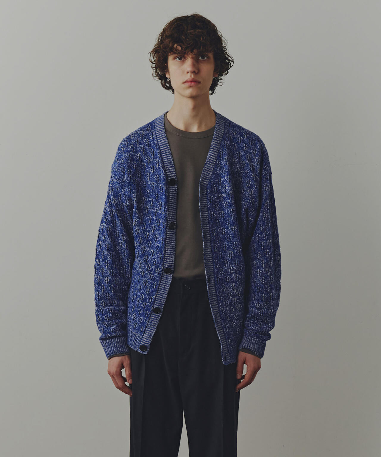 WEB限定/「Commonuse」ジャガードVネックカーディガン 6743222209