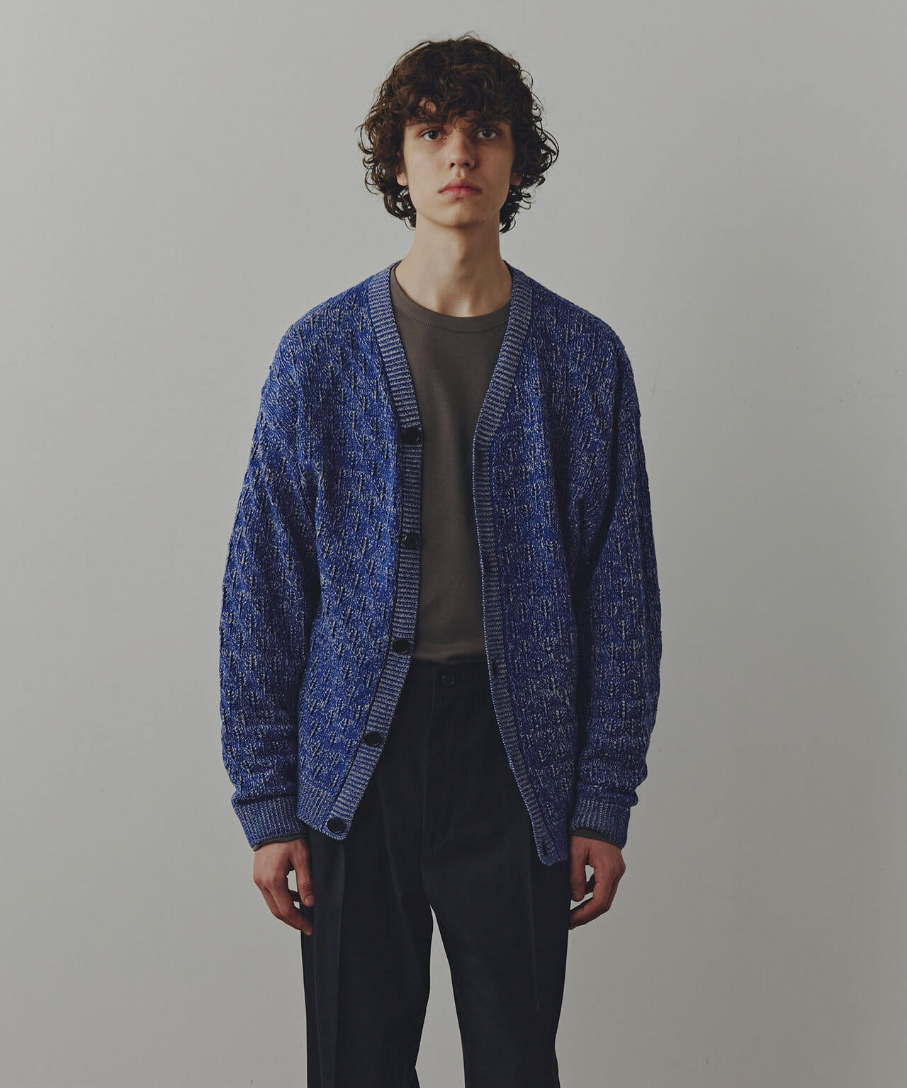 WEB限定/「Commonuse」ジャガードVネックカーディガン 6743222209