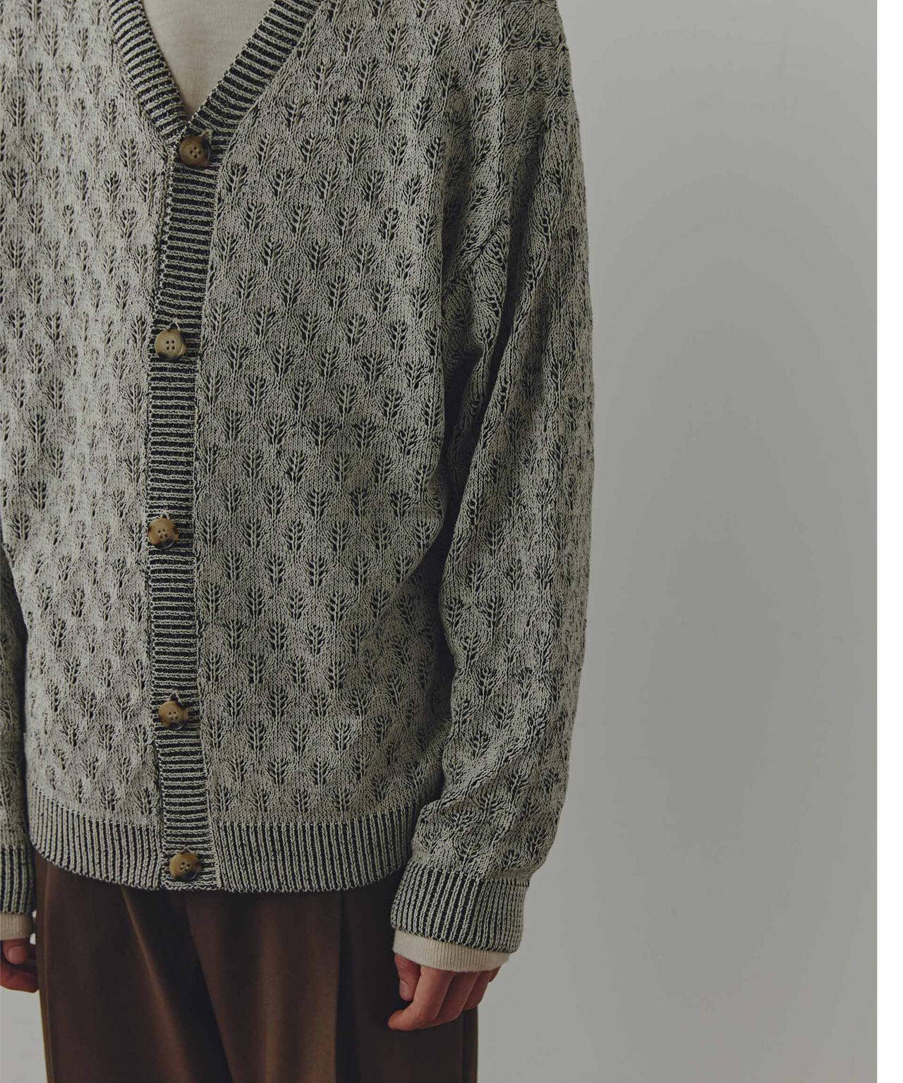 WEB限定/「Commonuse」ジャガードVネックカーディガン 6743222209