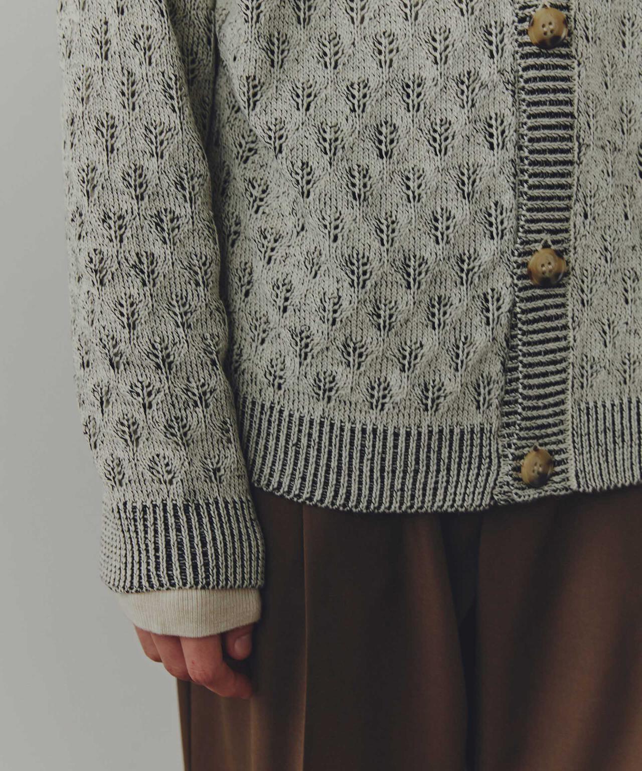 WEB限定/「Commonuse」ジャガードVネックカーディガン 6743222209