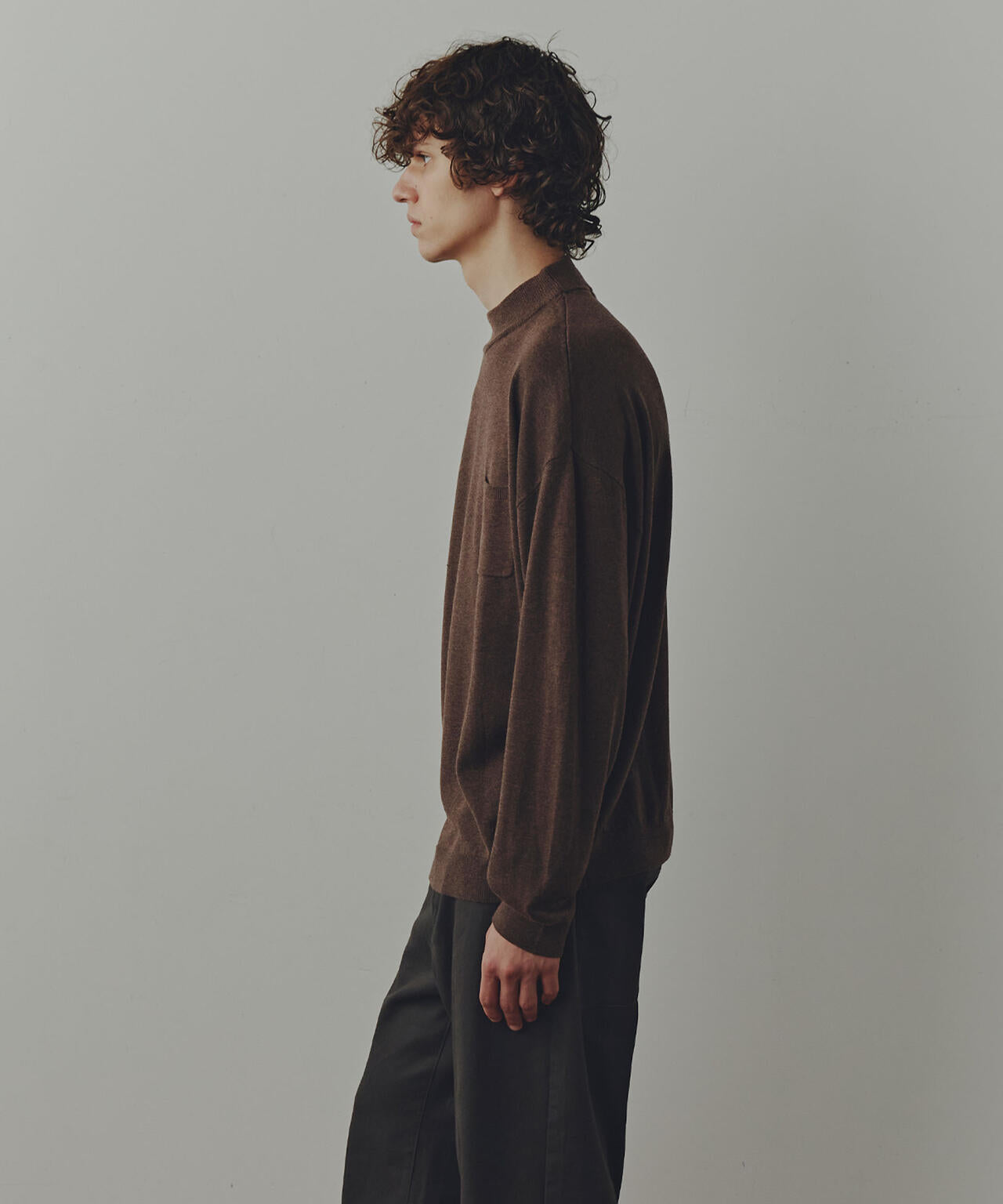 WEB限定/「Commonuse」クルーネックポケットニット 6743222210