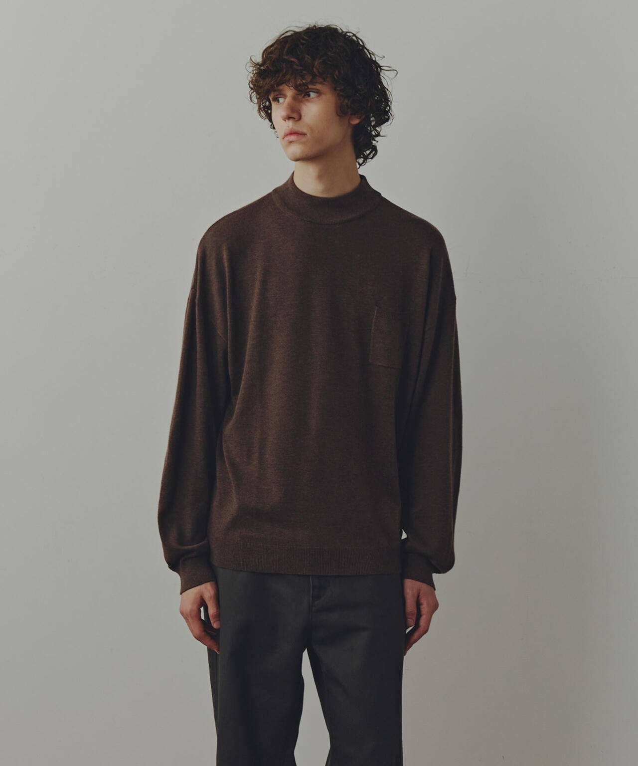 WEB限定/「Commonuse」クルーネックポケットニット 6743222210