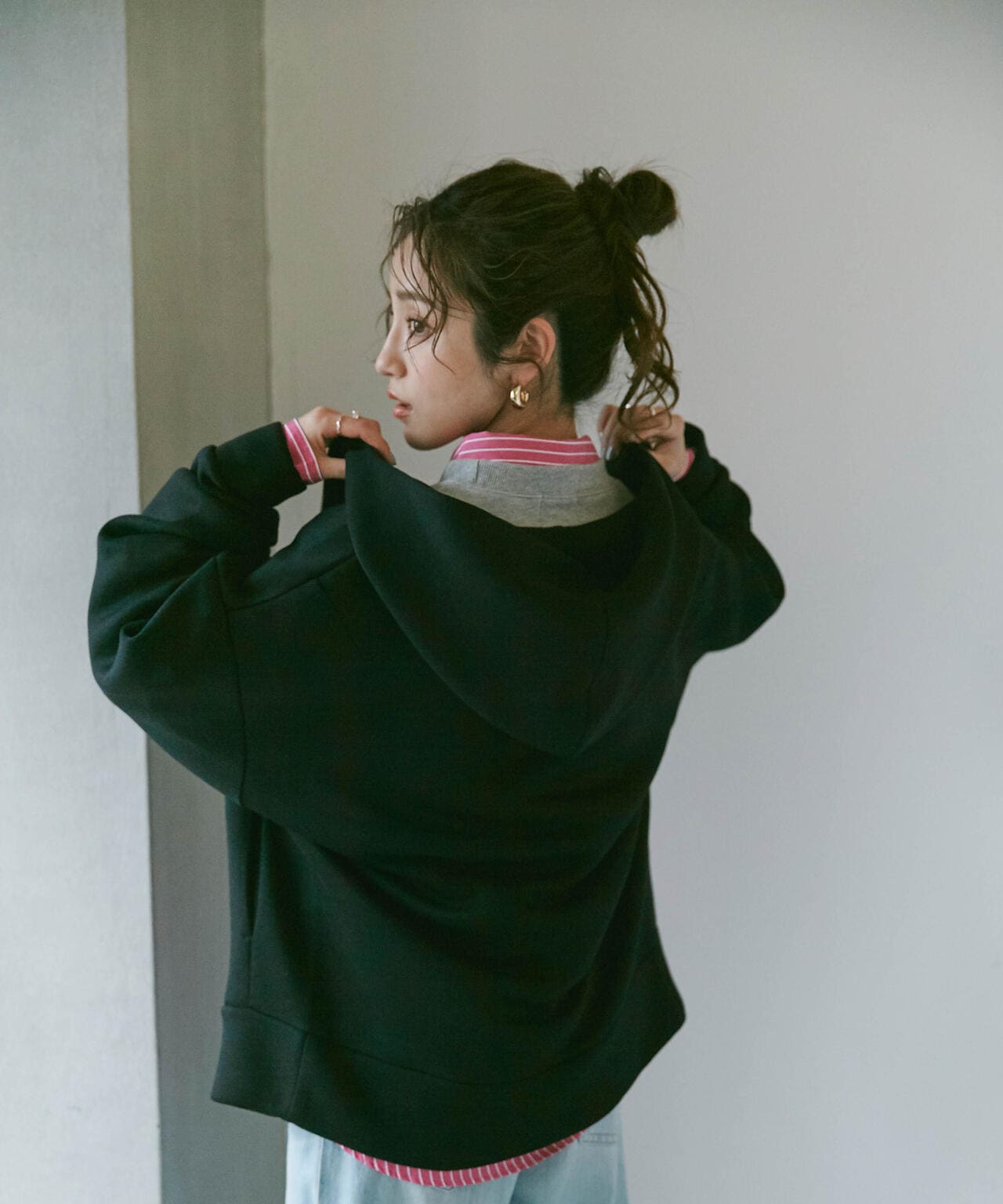 WEB限定 テックダンボールダブルジップBIGパーカ男女兼用 6753223301