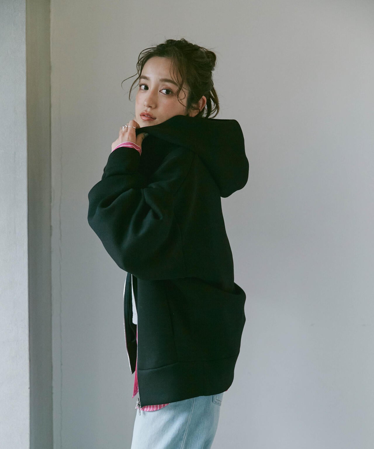 WEB限定 テックダンボールダブルジップBIGパーカ男女兼用 6753223301