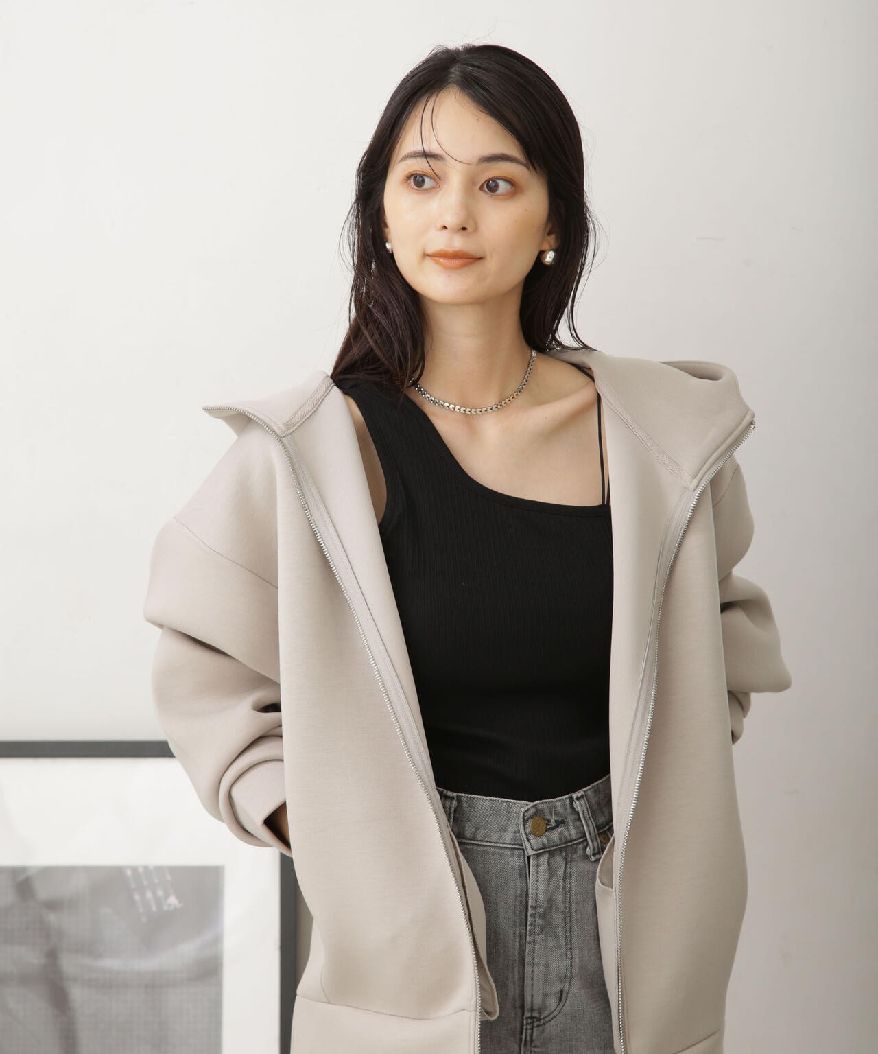 WEB限定 テックダンボールダブルジップBIGパーカ男女兼用 6753223301
