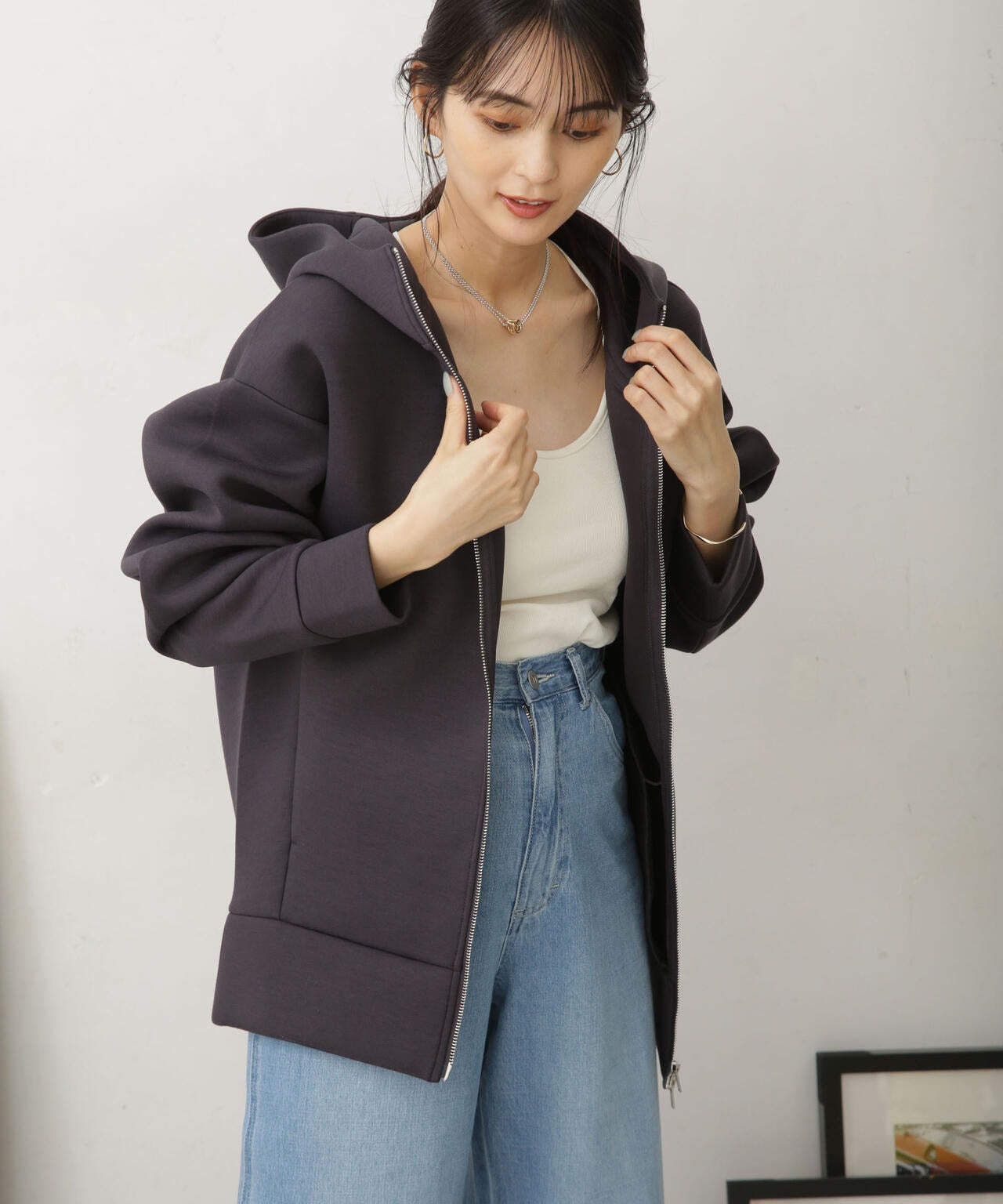 WEB限定 テックダンボールダブルジップBIGパーカ男女兼用 6753223301