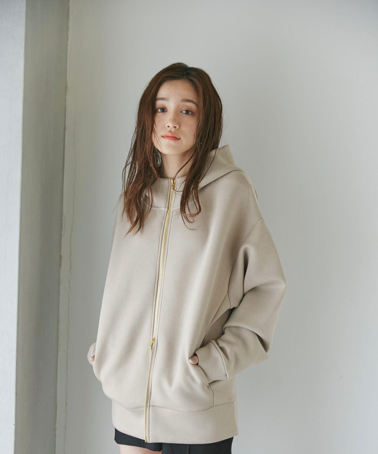 WEB限定 テックダンボールダブルジップBIGパーカ男女兼用 6753223301