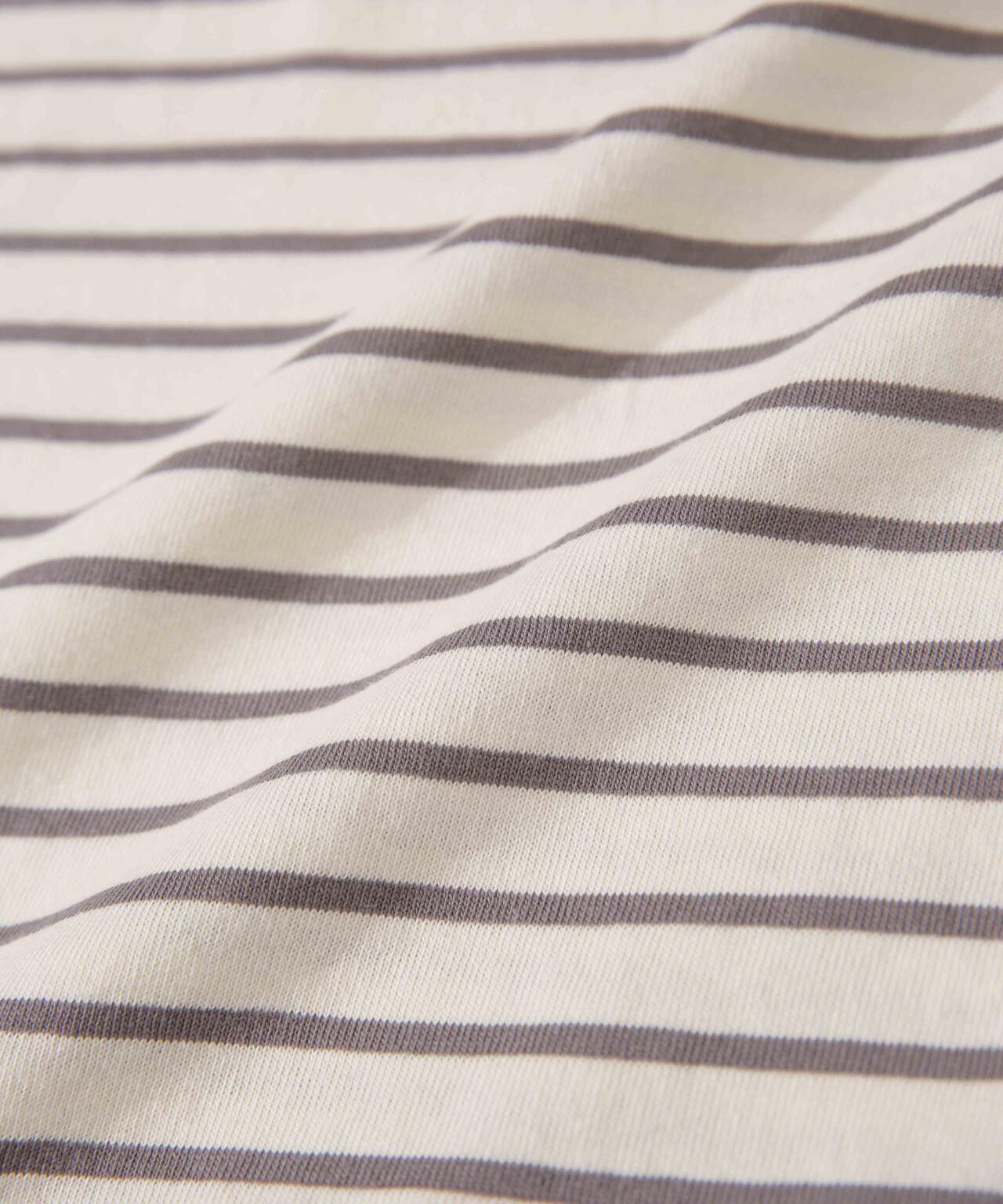 WEB限定/ボーダーワイドドロップトップス 6754123303