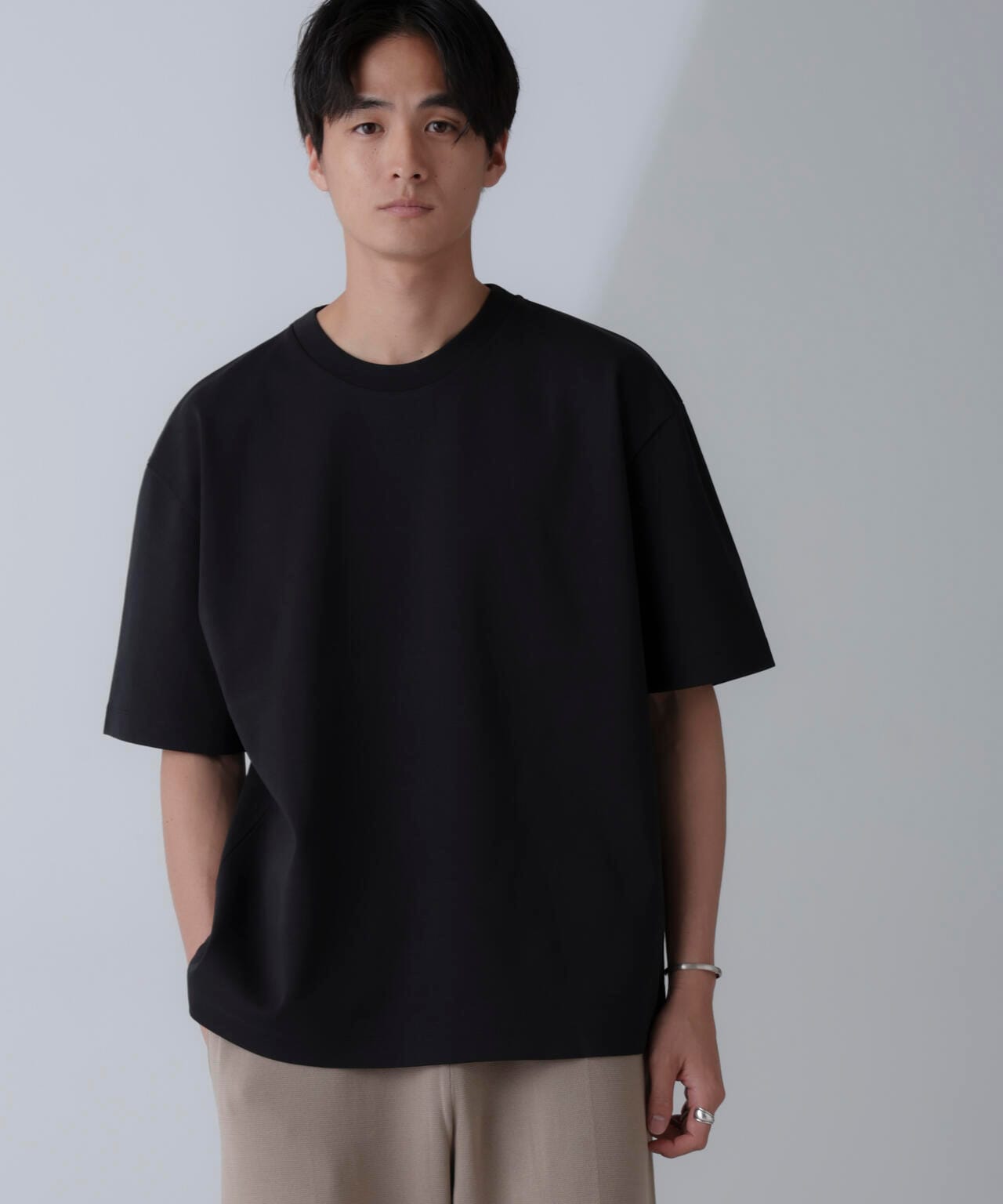 ダブルスムースクルーネックBIGTシャツ 半袖 6724124233