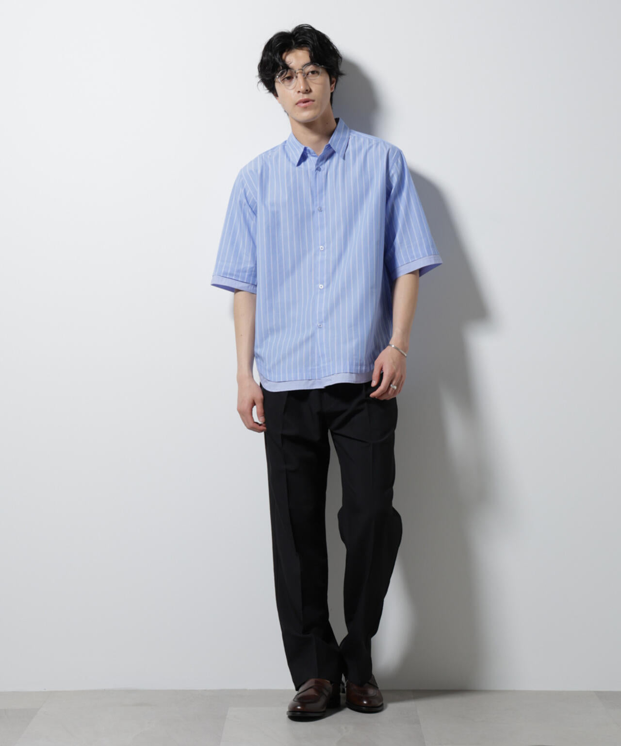 WEB限定/クレイジーストライプシャツ 半袖 2 6725121231