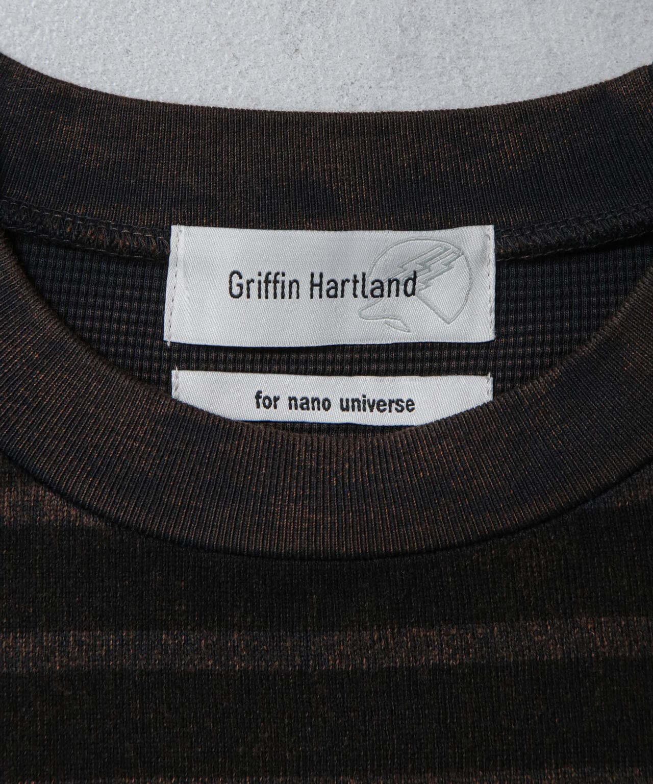 「GriffinHartland」別注製品染めボーダーTシャツ 6684124230