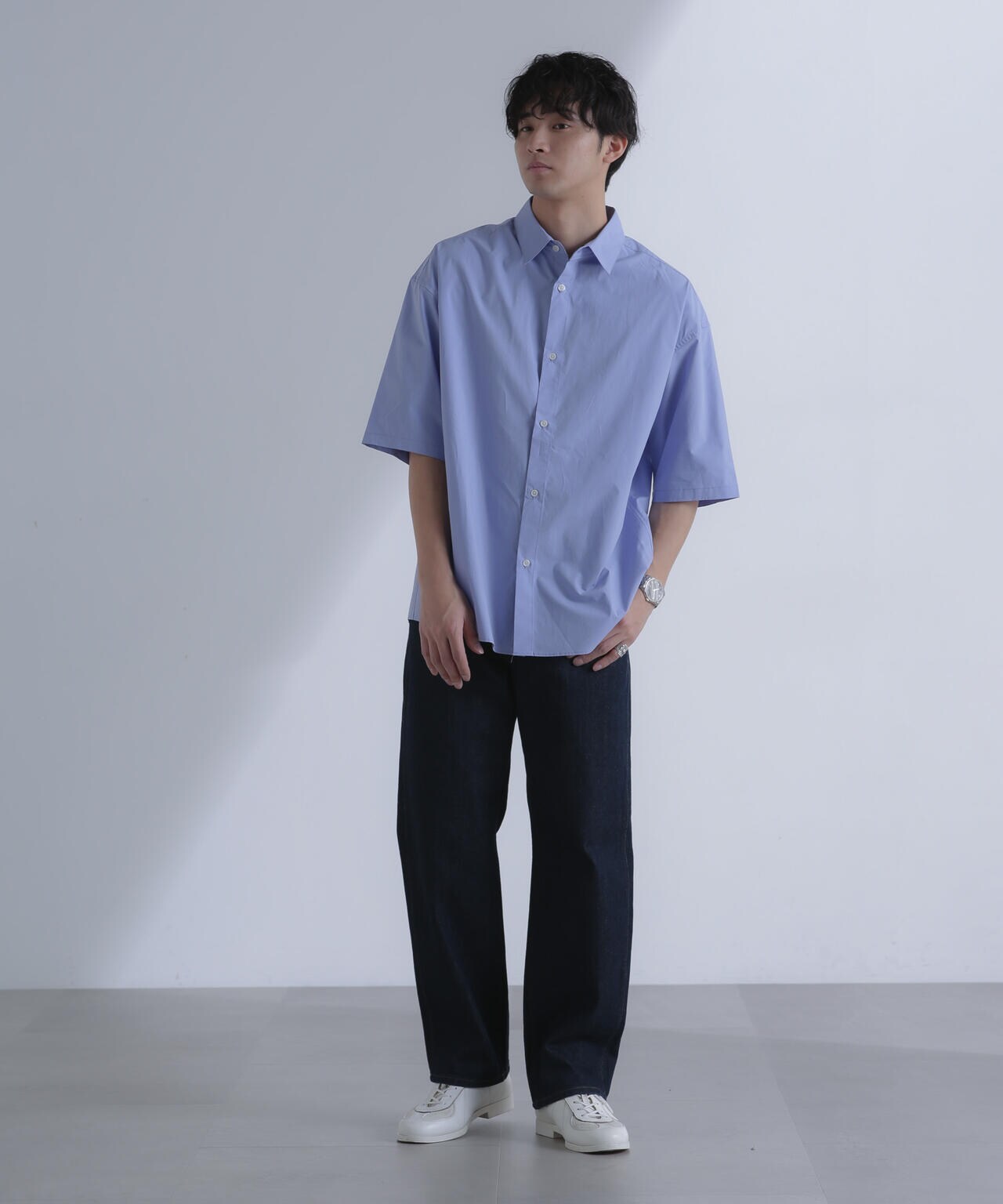 「大人のワイドシャツ」レギュラーカラー 半袖 6684121213