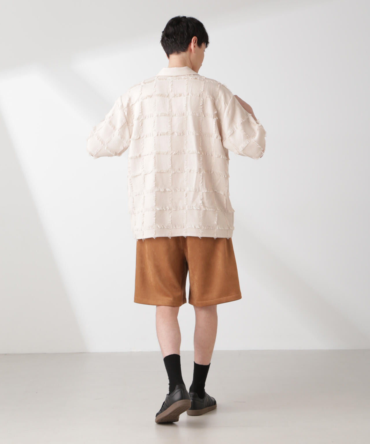 カットジャガードフリンジシャツ 6685121220