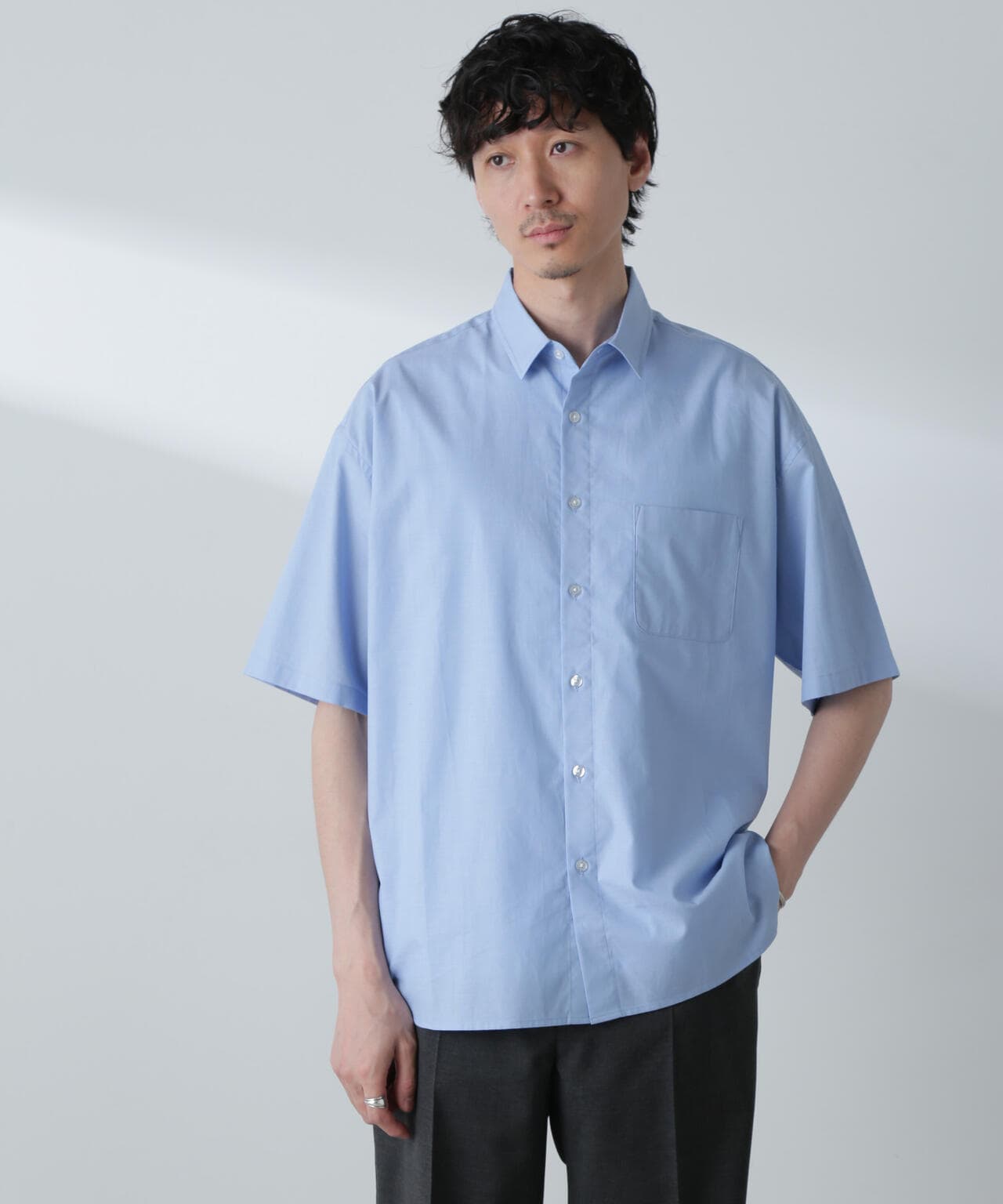 BIGシャンブレーシャツ 半袖 6724221215
