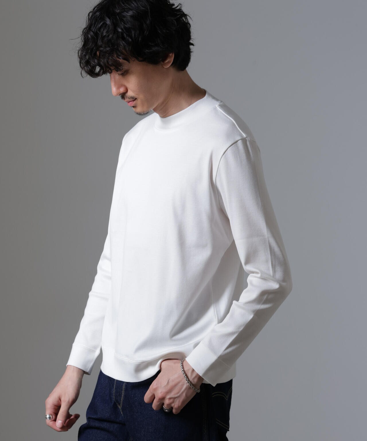 「FORMAL JERSEY」モックネックカットソー長袖 6684223216