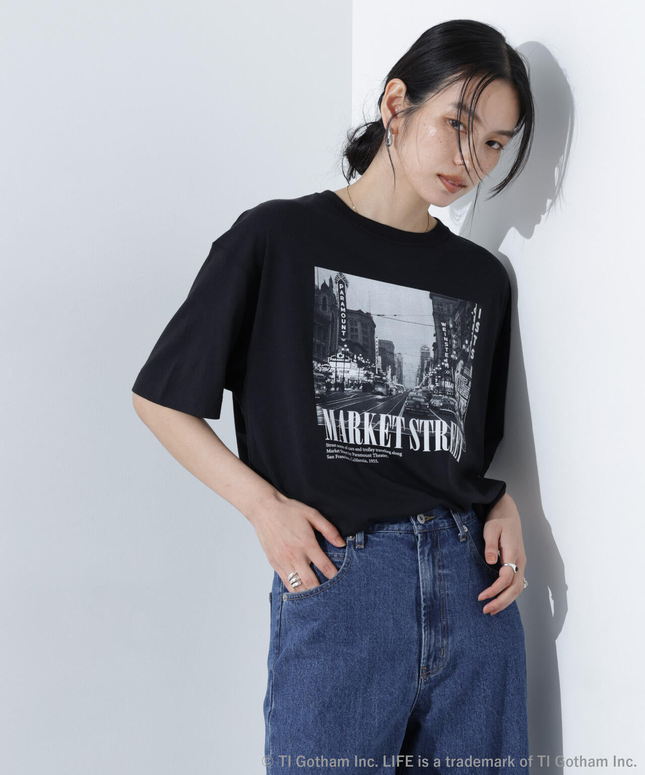 GOOD ROCK SPEED/LIFE PICTURE COLLECTION フォトプリントTシャツ ブラック 6715124024