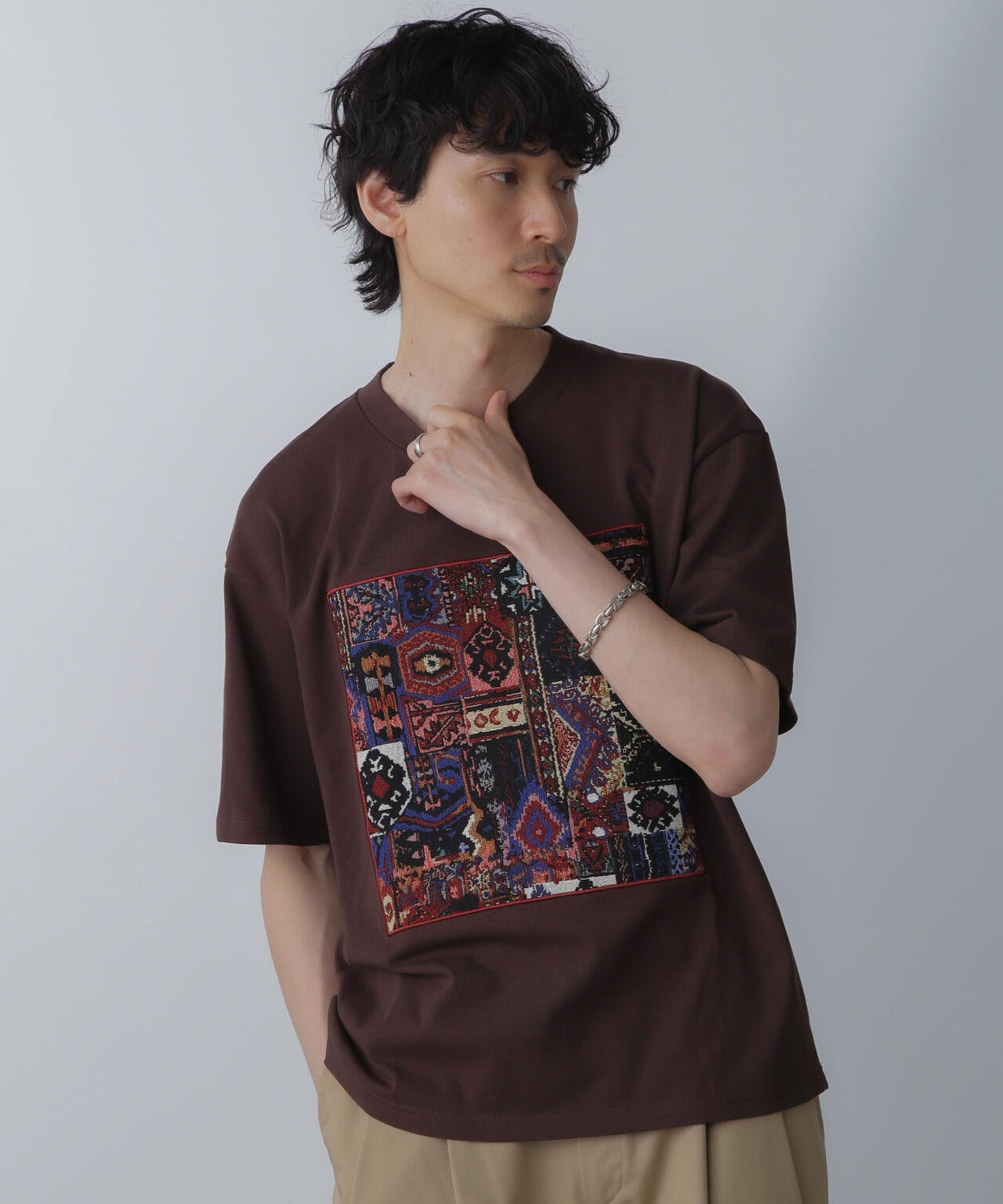 フレームアートワイドTシャツ 半袖 6724124228