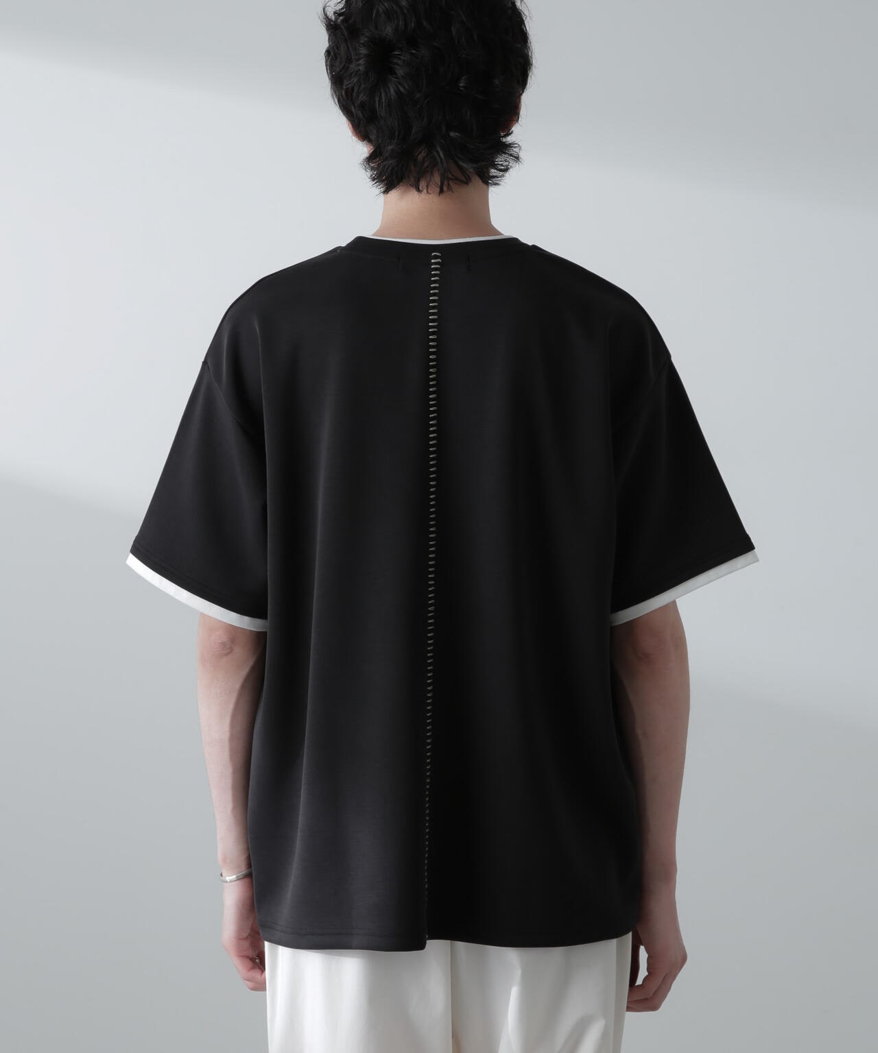 バックステッチリラックスダンボールTシャツ 半袖 6724124240