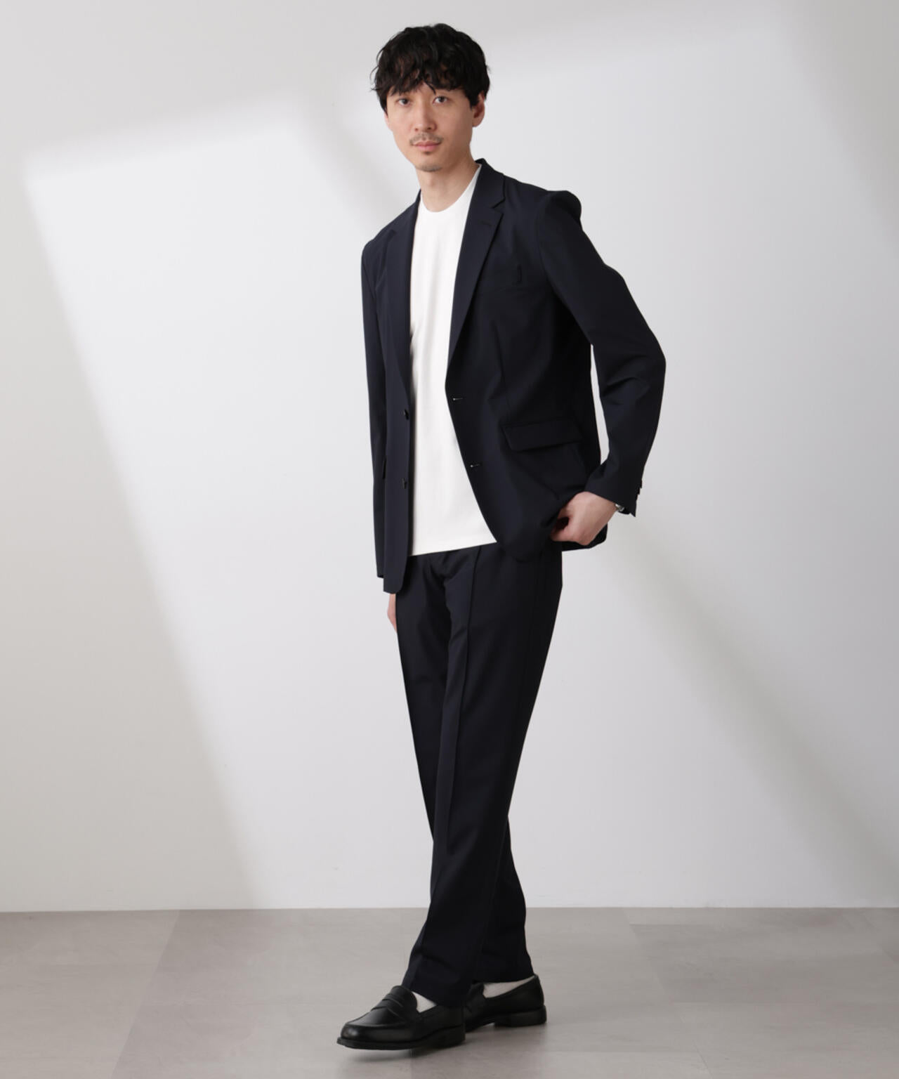 「N TROUSERS BASIC」トロピカルストレッチパンツ(セットアップ可) 6685129202