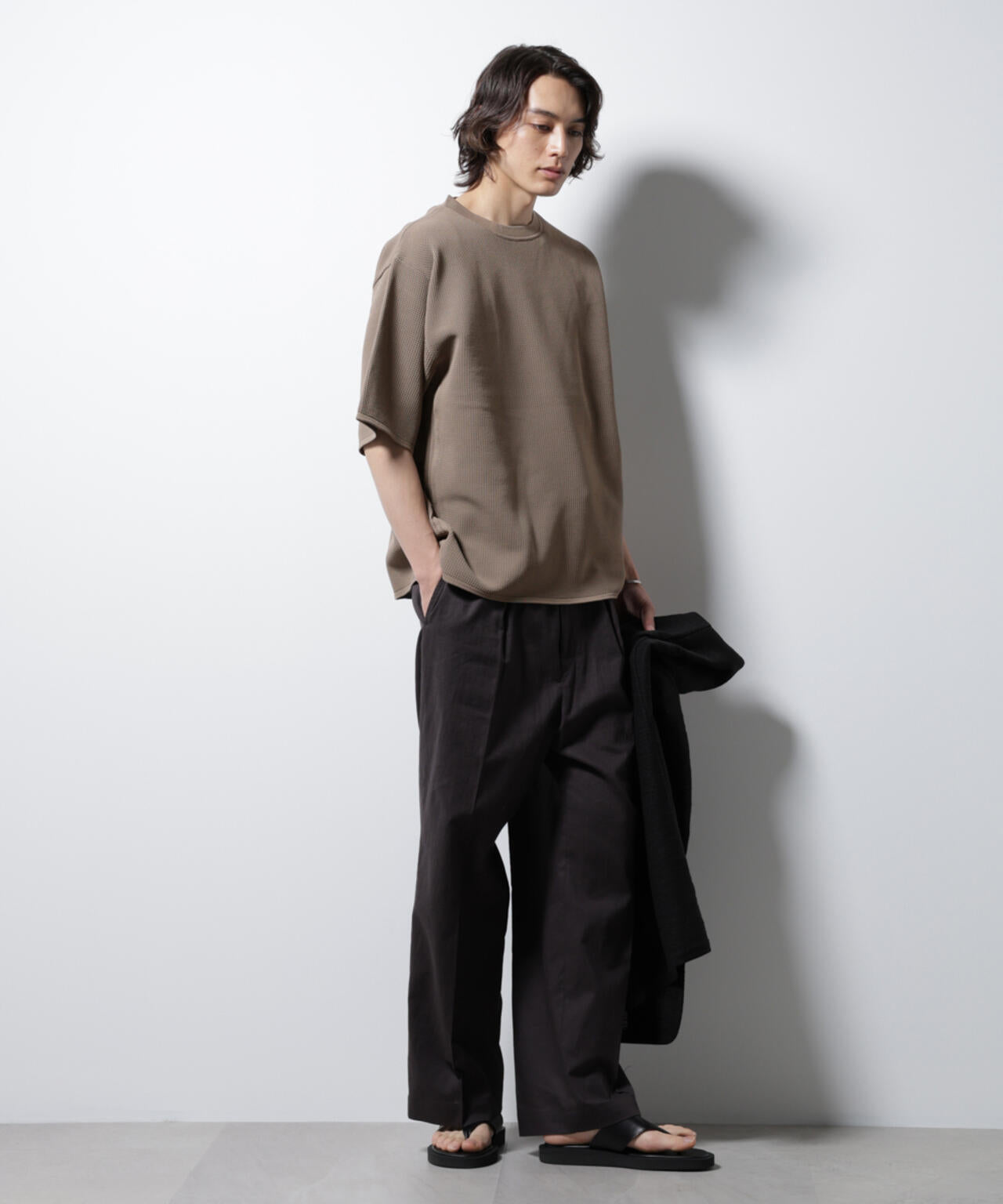 スポンディッシュ メッシュ クルーネックニットTEE 6685122219