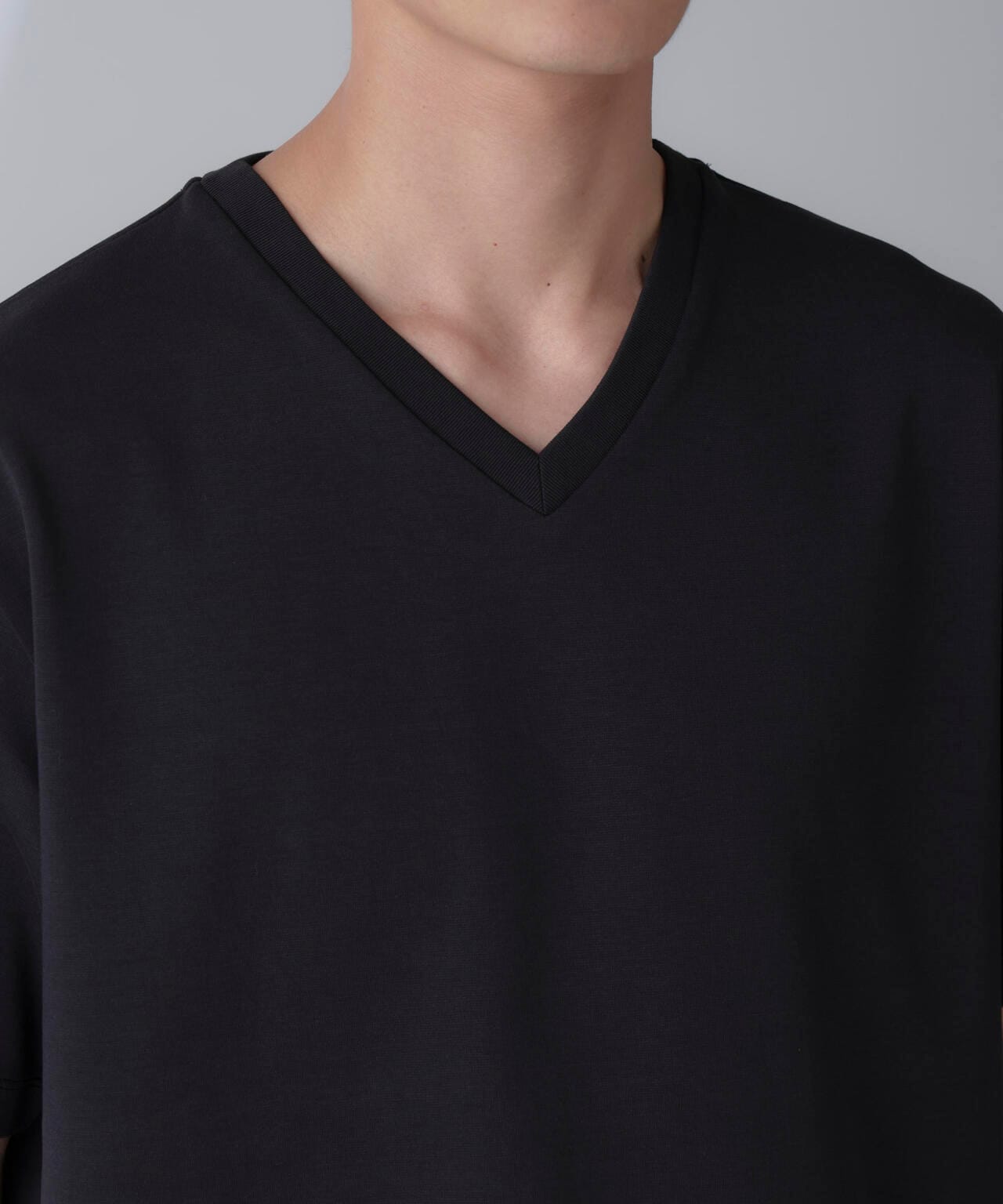 ダブルスムースVネックTシャツ 半袖 6724124232