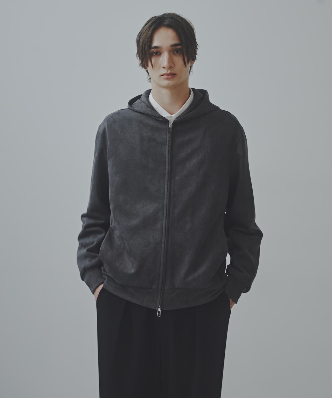 「Commonuse」フェイクスウェードパーカー 6684212220