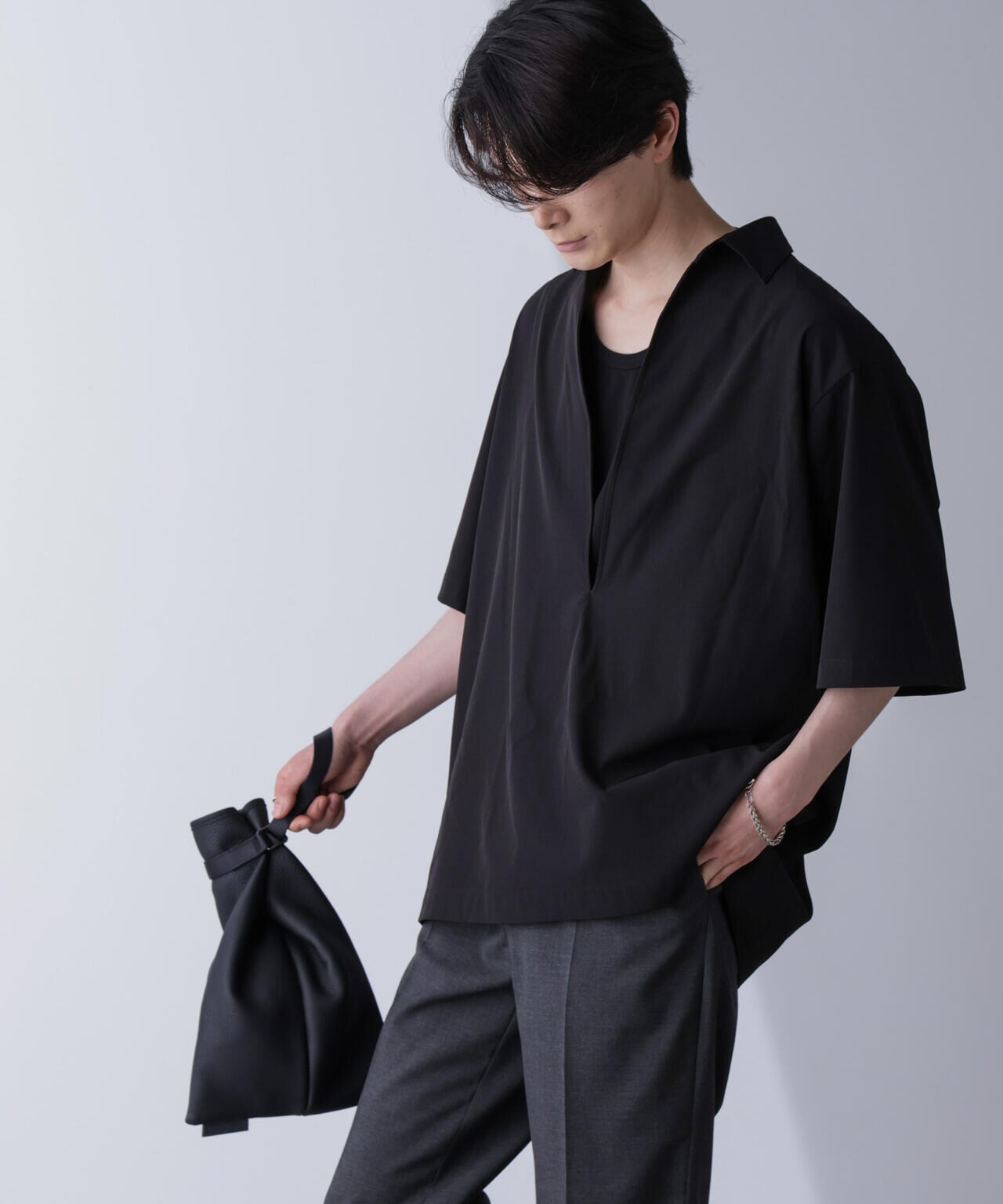 WEB限定/スキッパーPOシャツ 半袖 6724221205