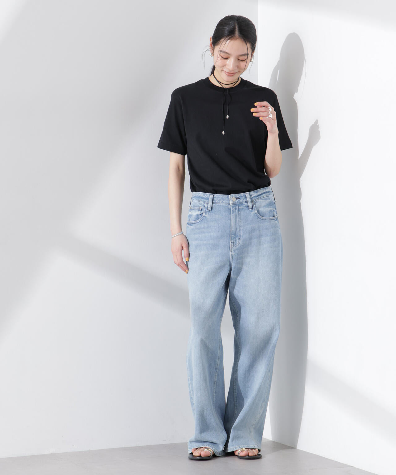 Hanes/1P T-SHIRTS KURO クルーネックTシャツ 6715124012