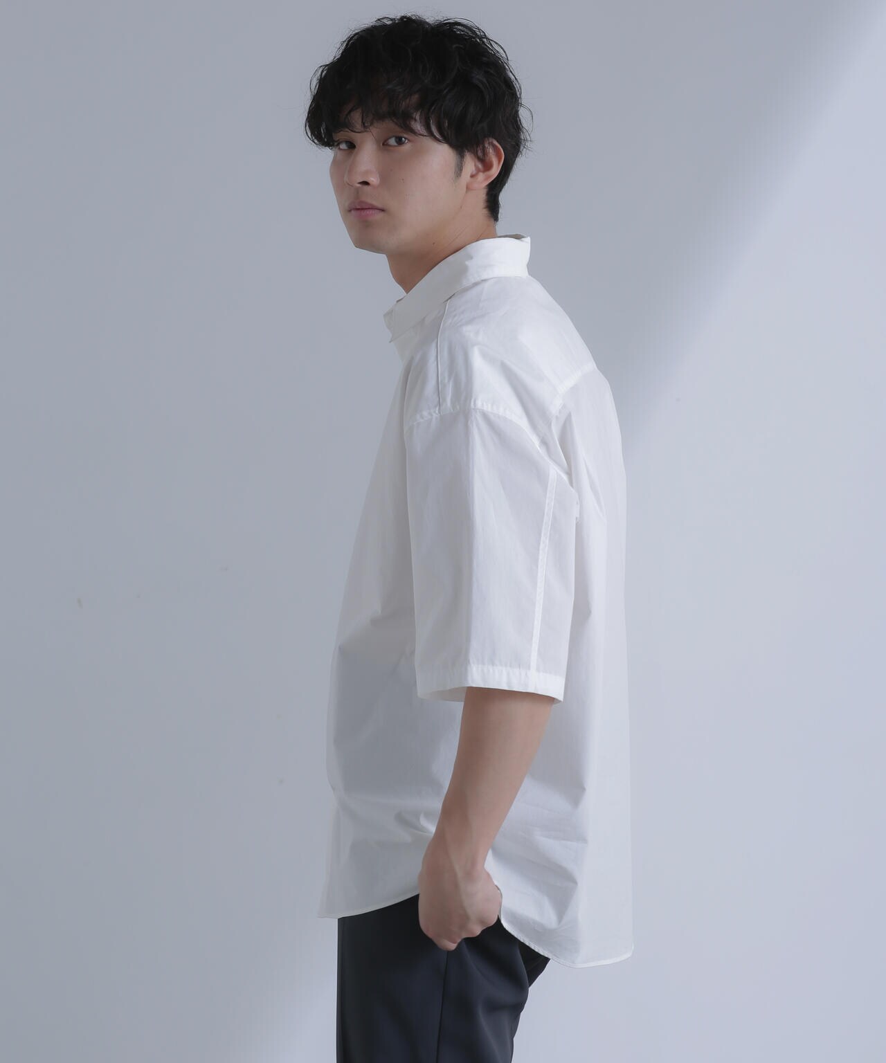 「大人のワイドシャツ」レギュラーカラー 半袖 6684121213