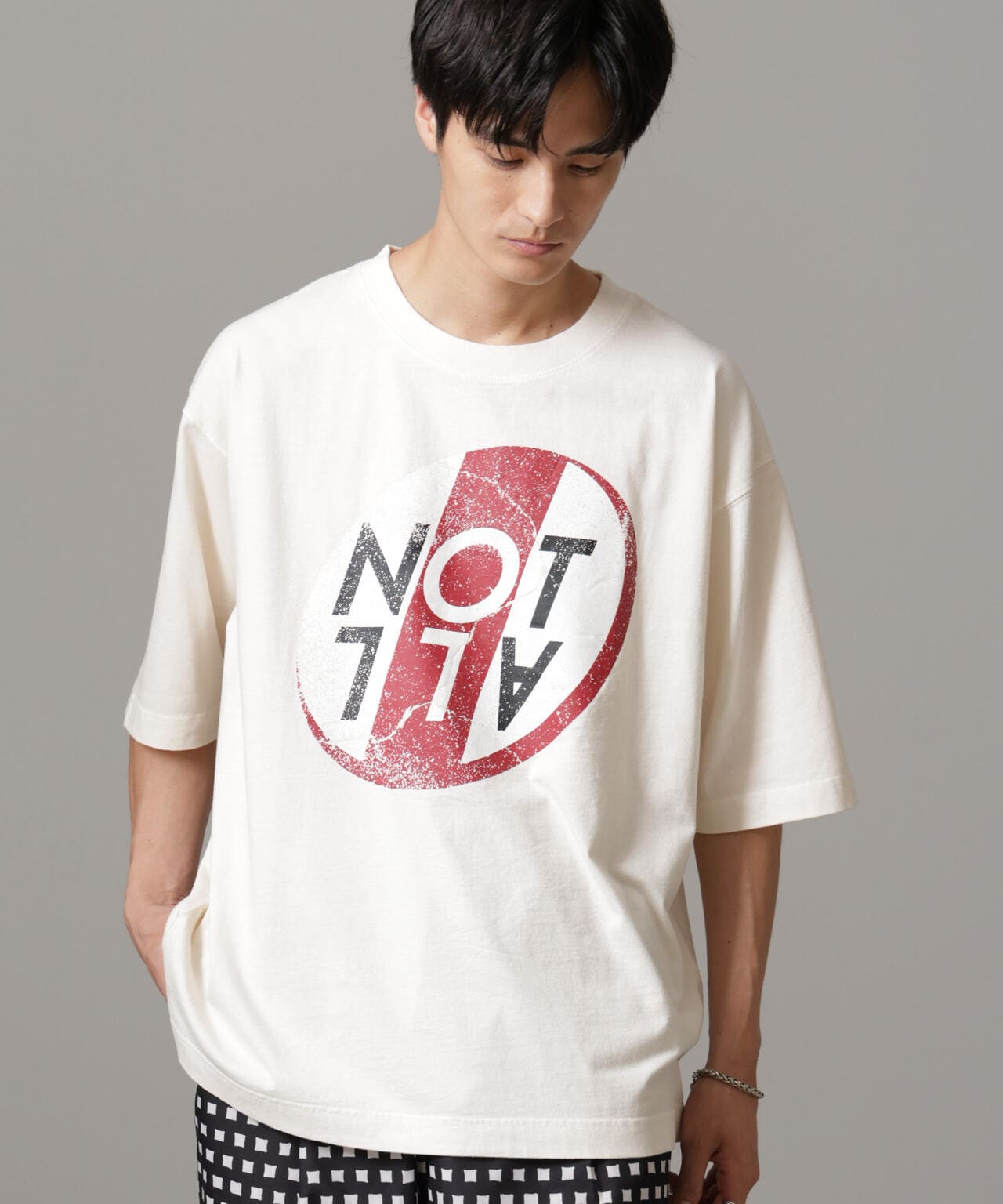 「NOT ALL」オーバーダイTシャツ 半袖 6724224227