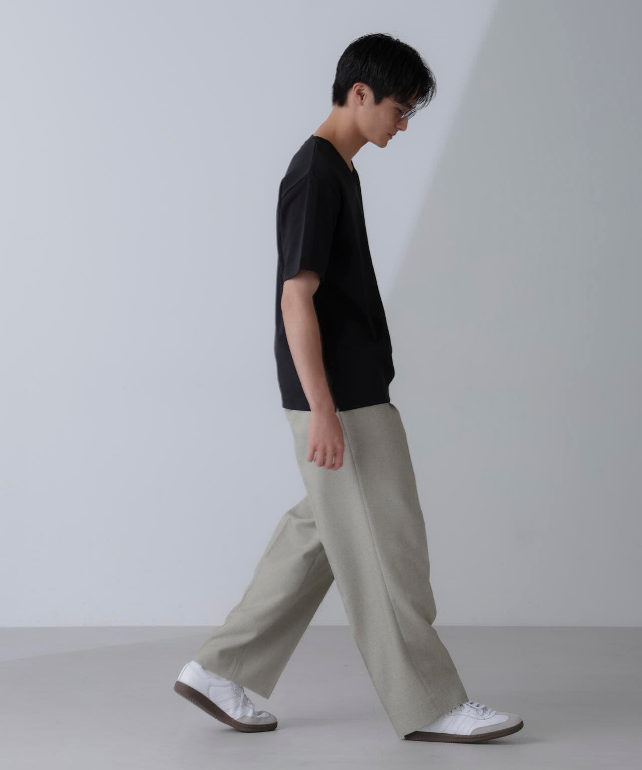 ダブルスムースVネックTシャツ 半袖 6724124232