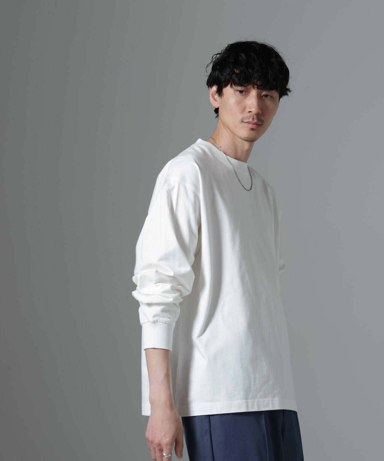 ビッグシルエットワンポイントTシャツ 長袖 6725123204