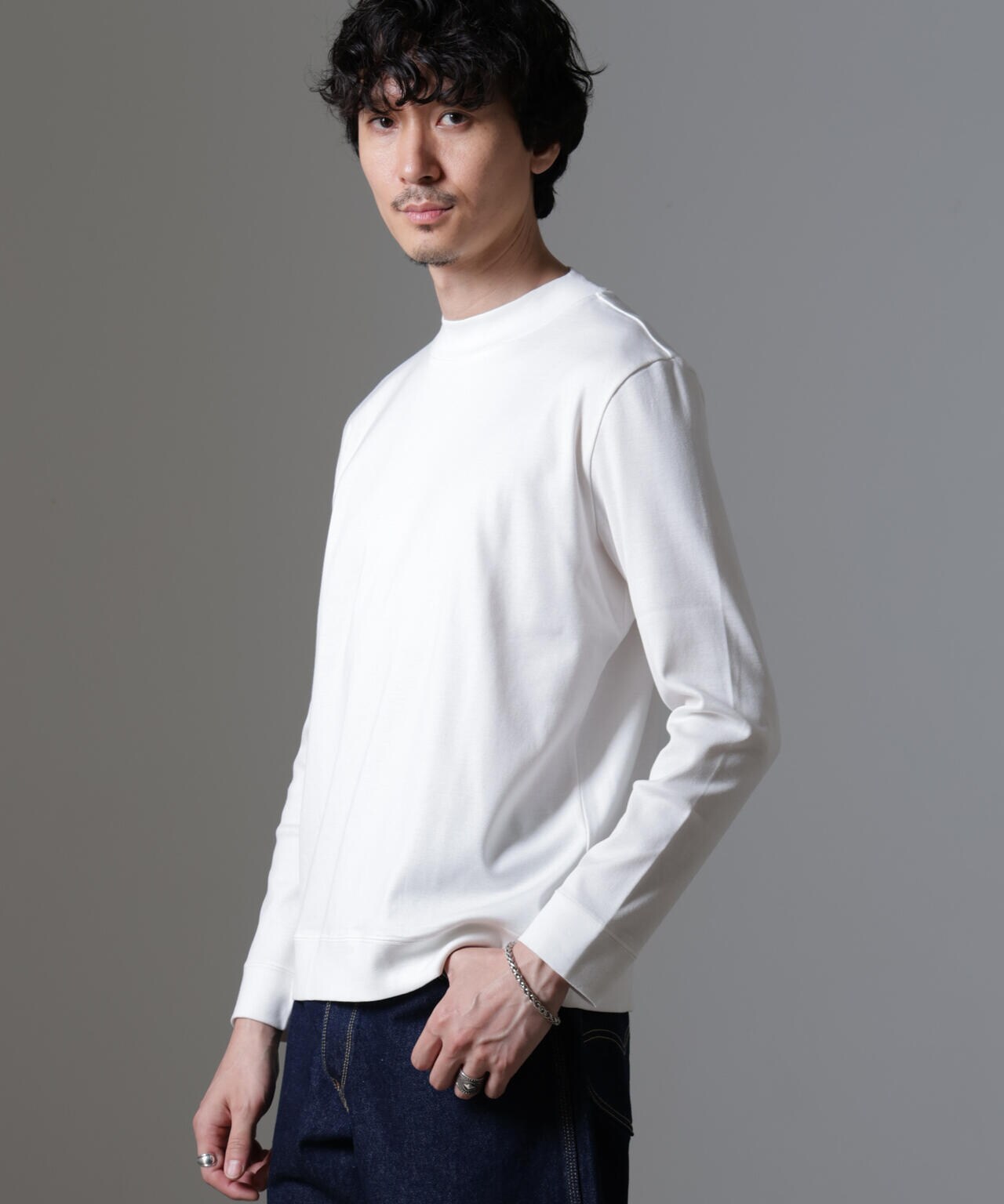 「FORMAL JERSEY」モックネックカットソー長袖 6684223216