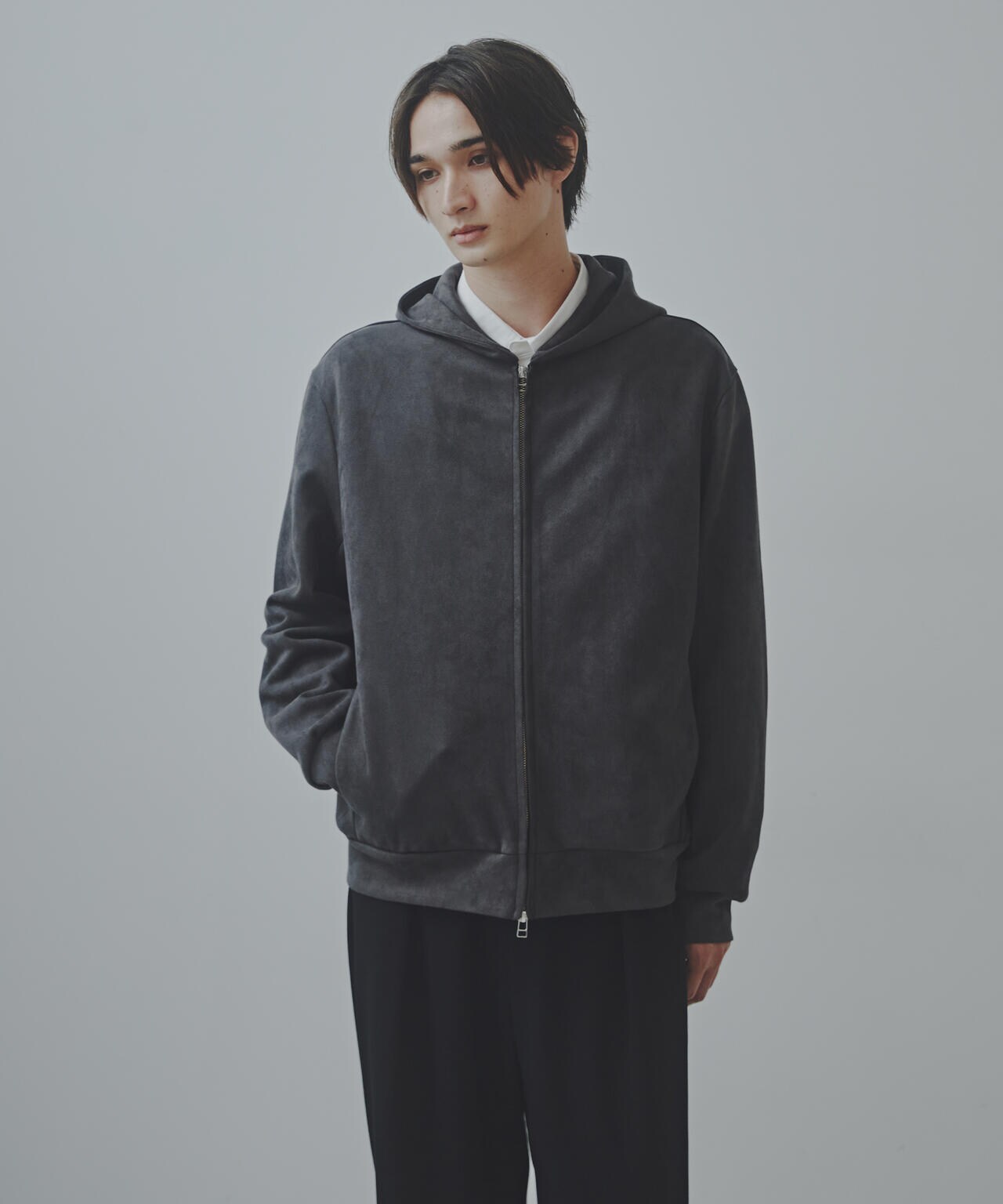 「Commonuse」フェイクスウェードパーカー 6684212220