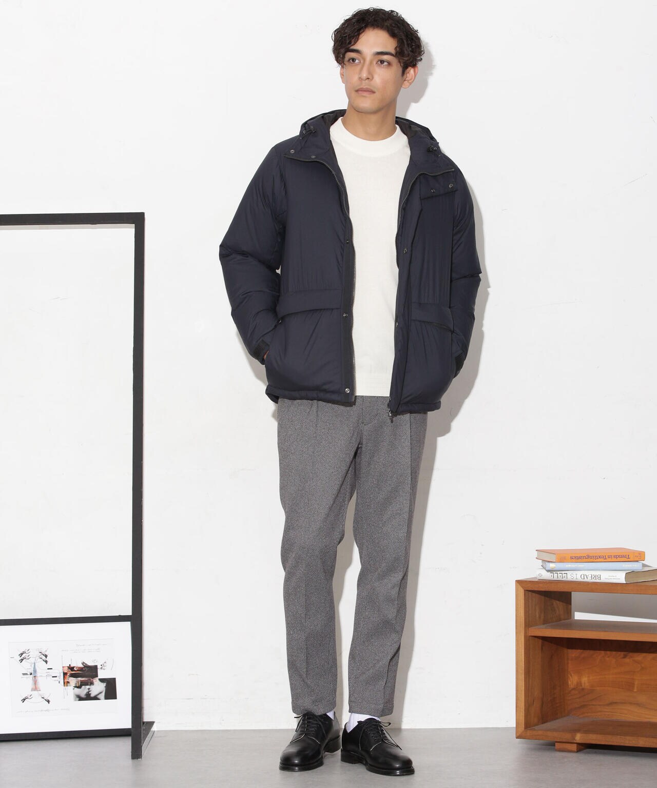 河田フェザーアーバンダウンセミロングジャケット 6723214202