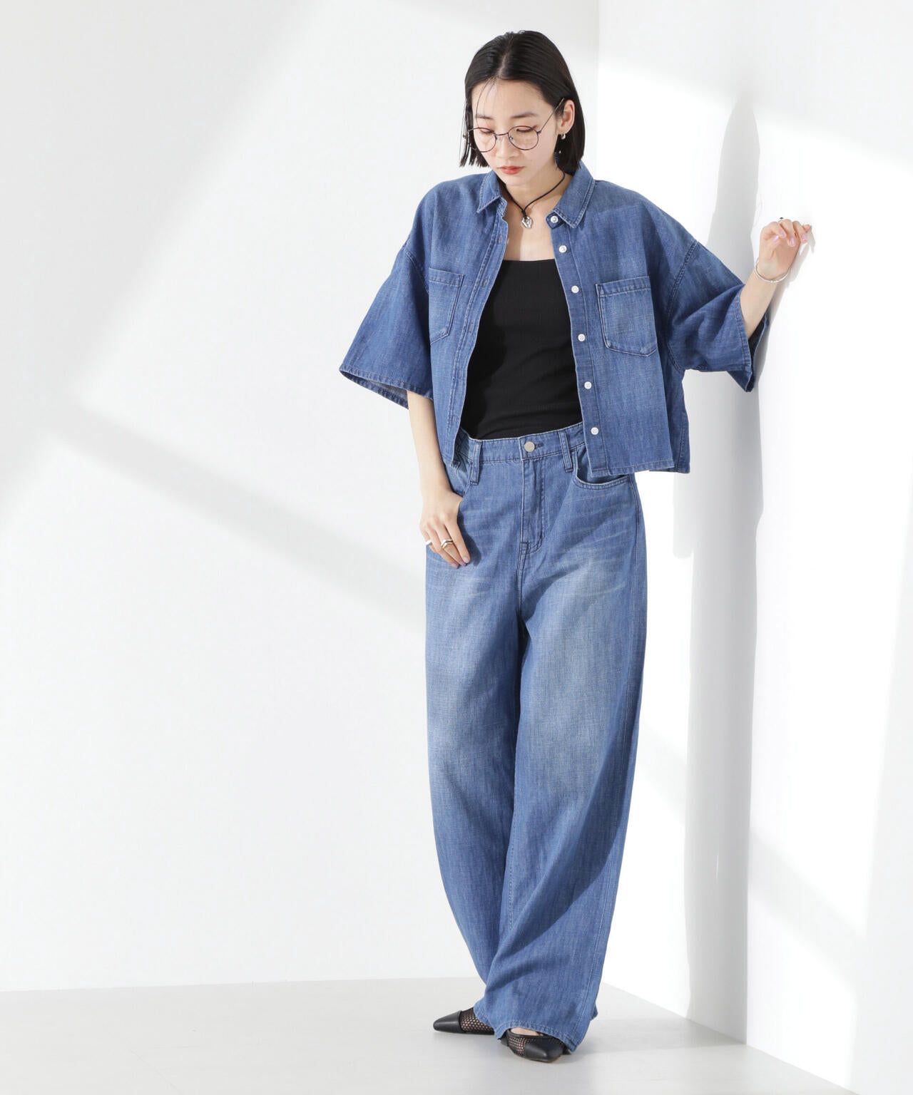Healthy DENIM/Breezy Pink Pepper Easy デニム 6715127039