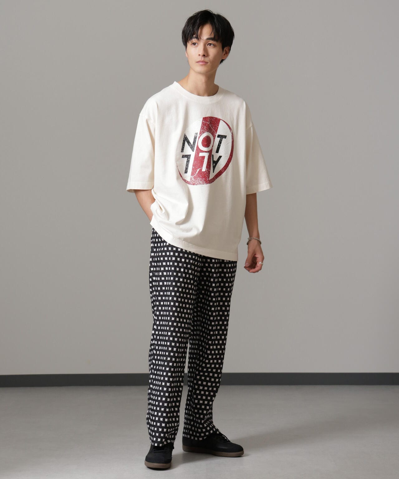 「NOT ALL」オーバーダイTシャツ 半袖 6724224227
