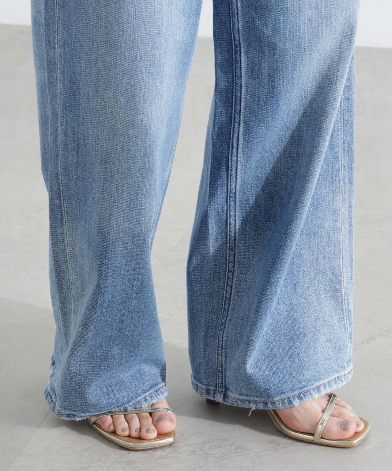 Healthy DENIM/Pink Pepper ワイドストレートデニム 6715127041