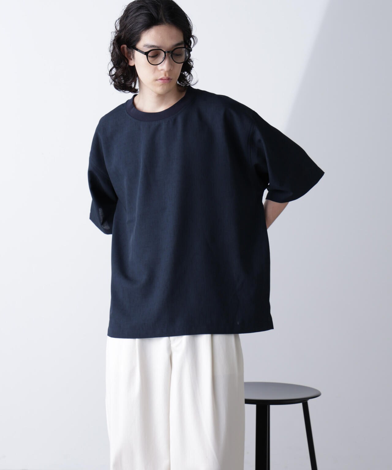 テックリネン布帛Tシャツ 半袖(セットアップ可) 6724224230