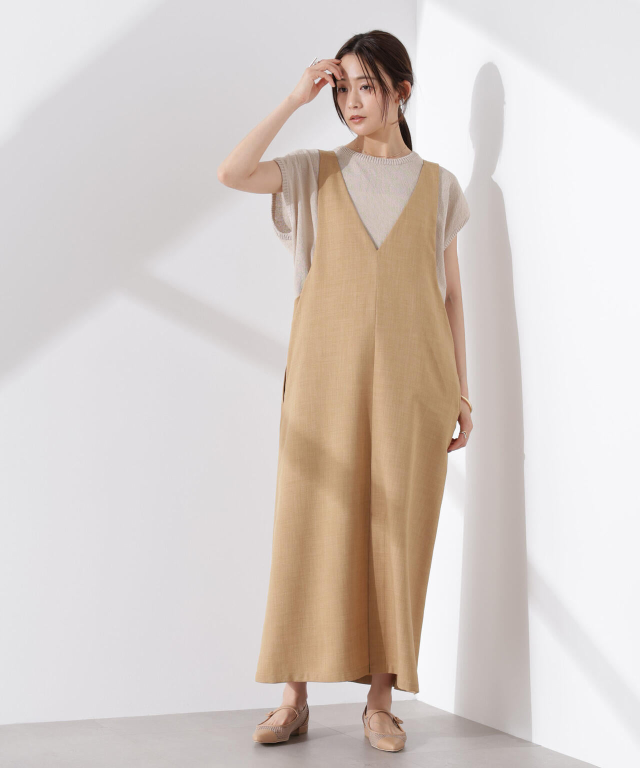 前後2wayサロペットワンピース 6735119330