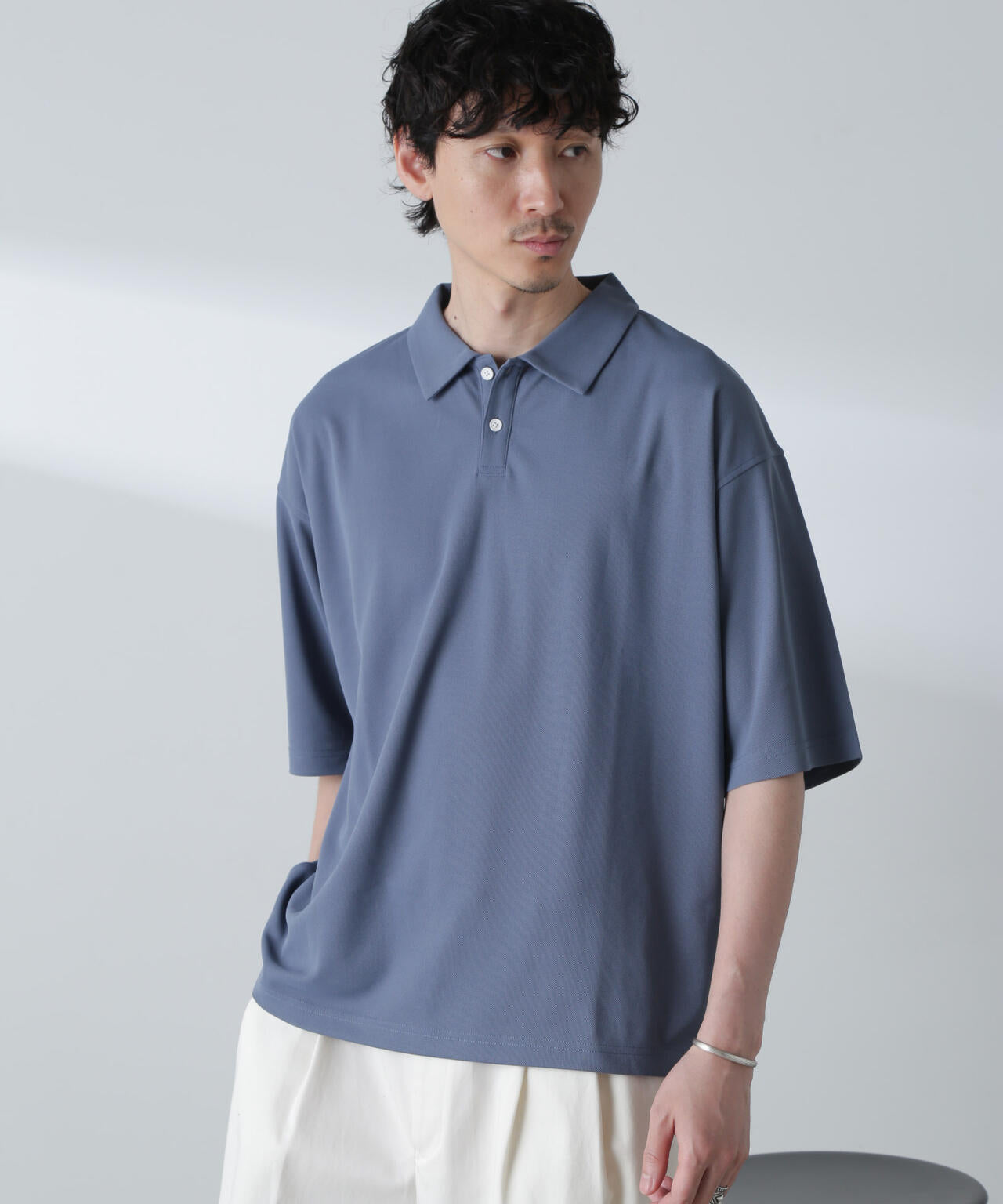 ドライカノコワイドポロシャツ 半袖 6724124253