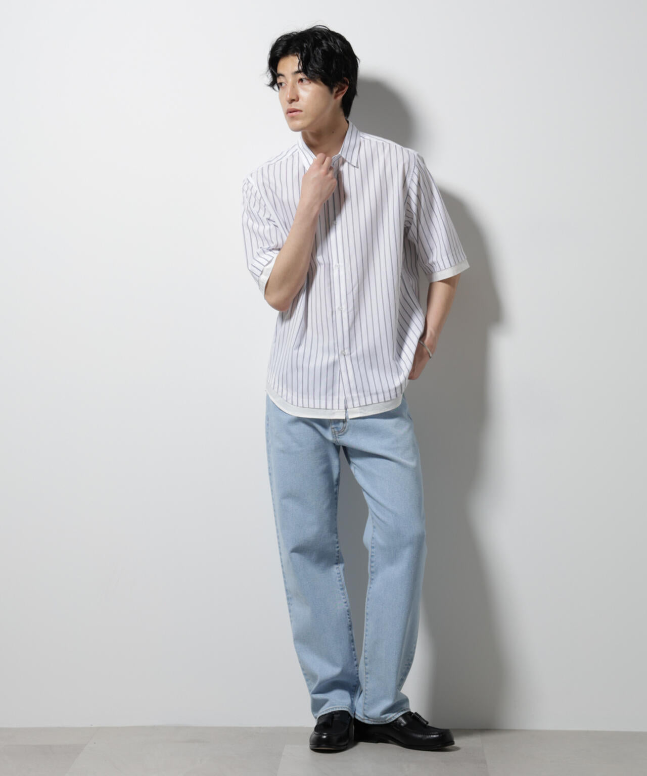 WEB限定/クレイジーストライプシャツ 半袖 2 6725121231