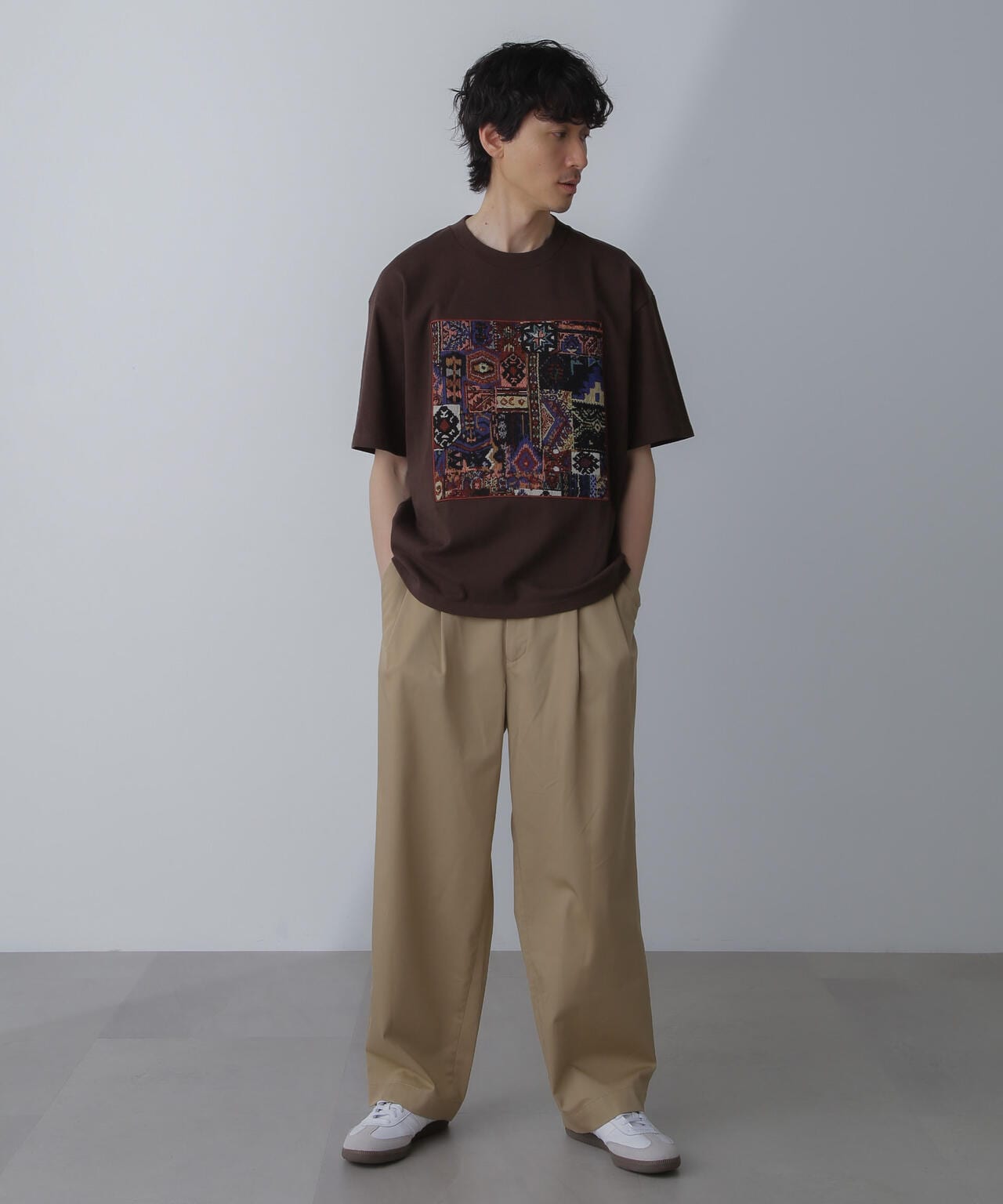 フレームアートワイドTシャツ 半袖 6724124228